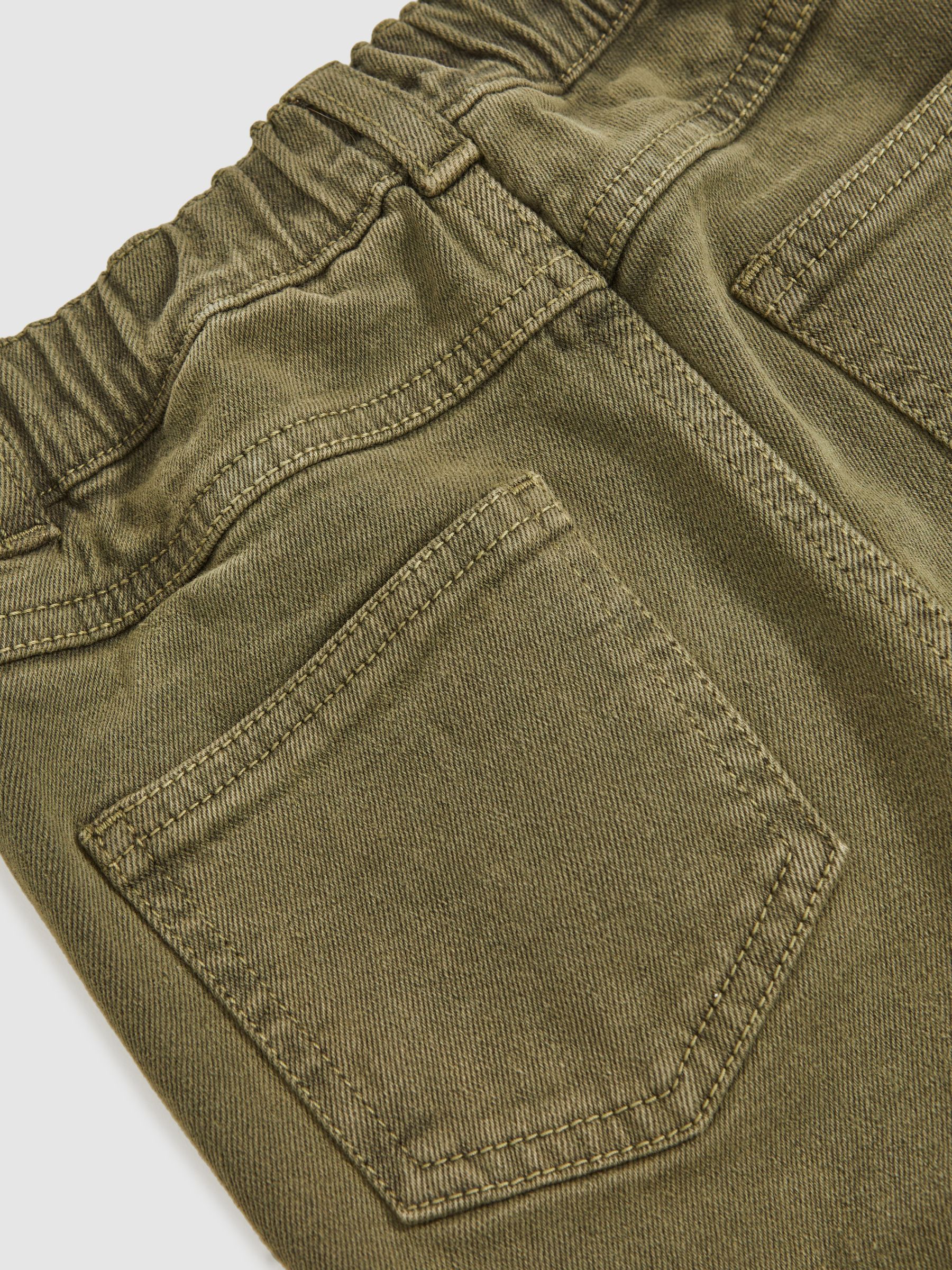 13-14 yrs Straight-Leg Mid-Rise Jeans in Khaki