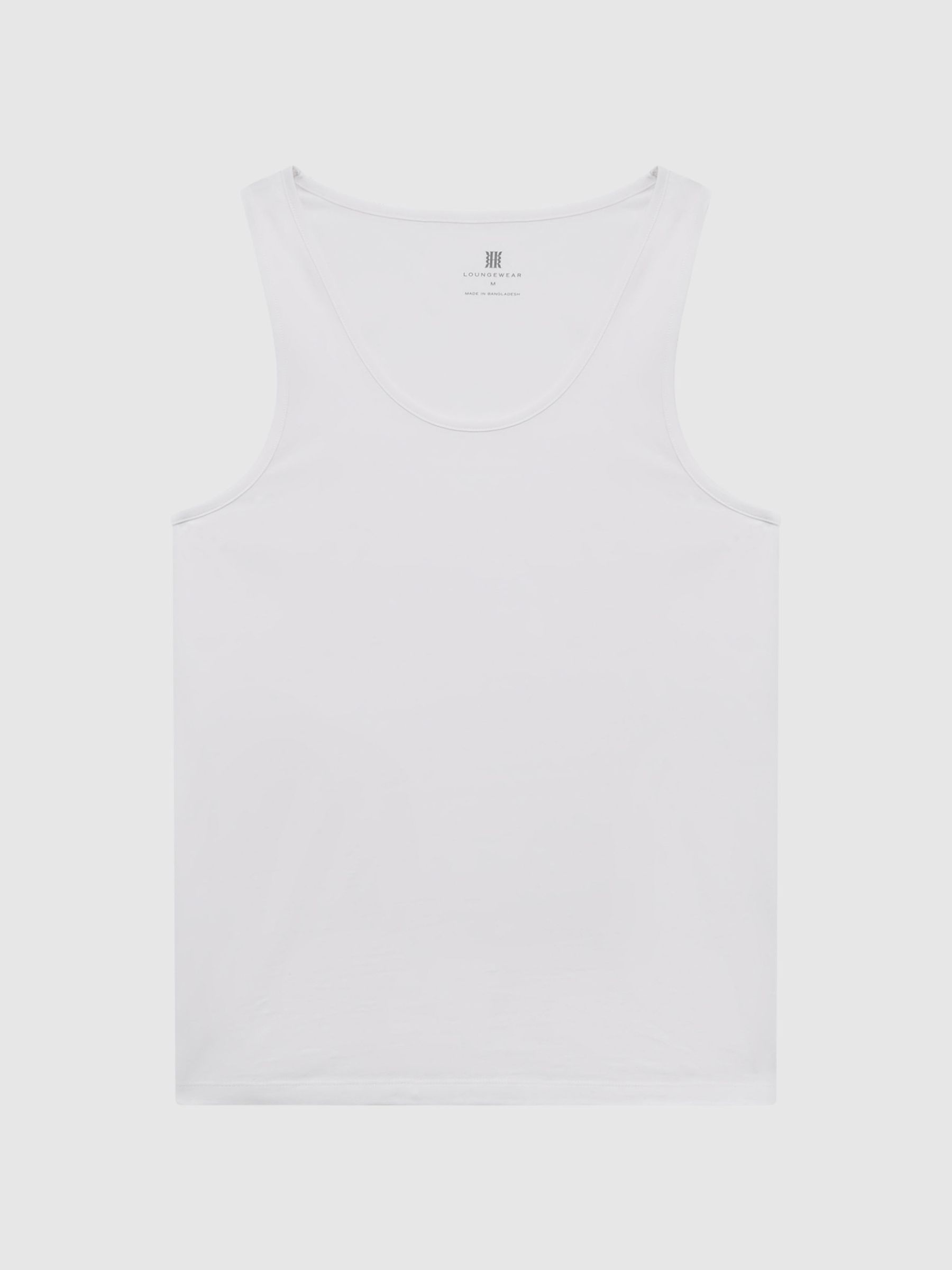 Cotton Stretch Vest in White