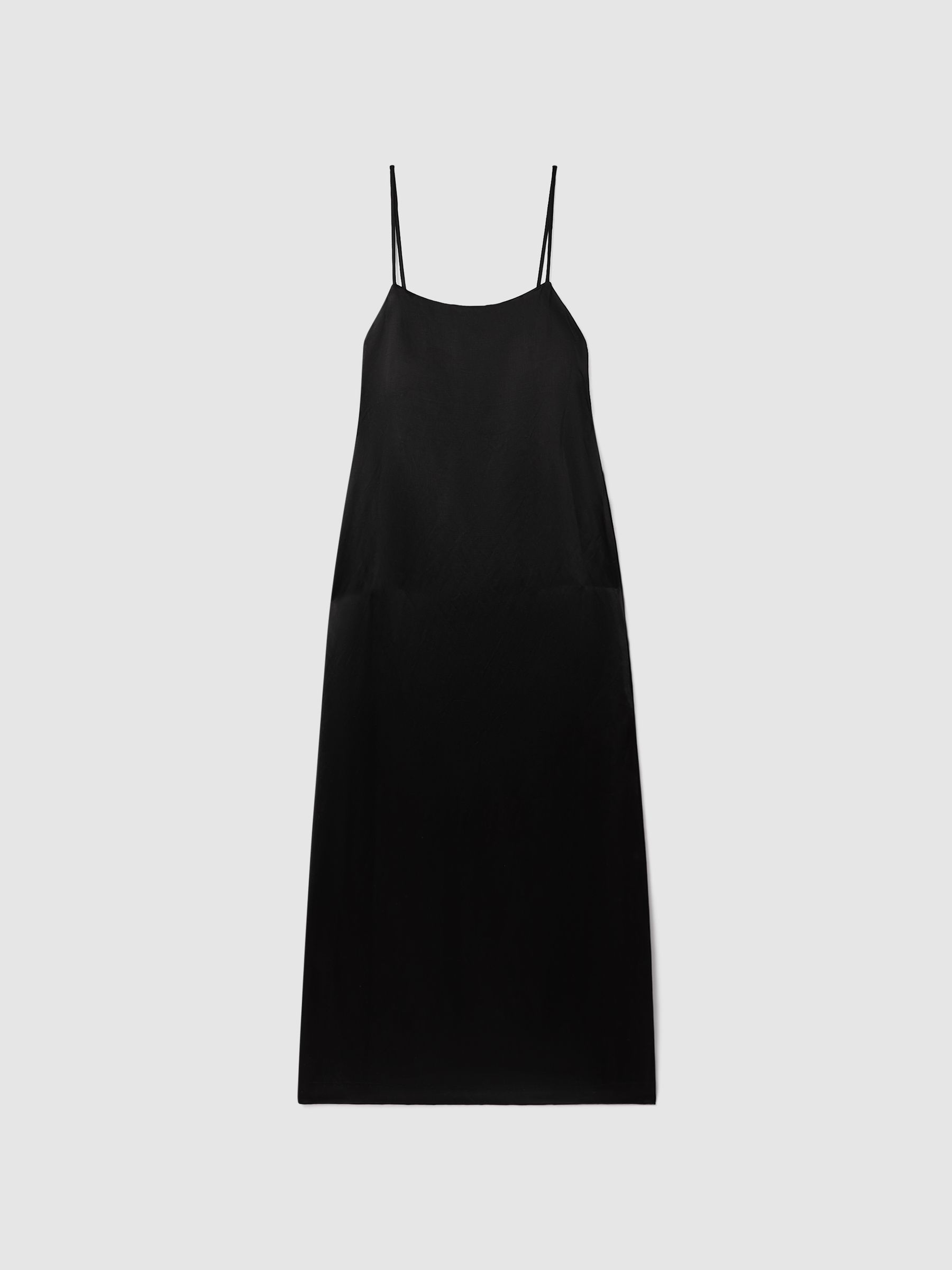 Bondi Born Linen Blend Maxi Dress in Black