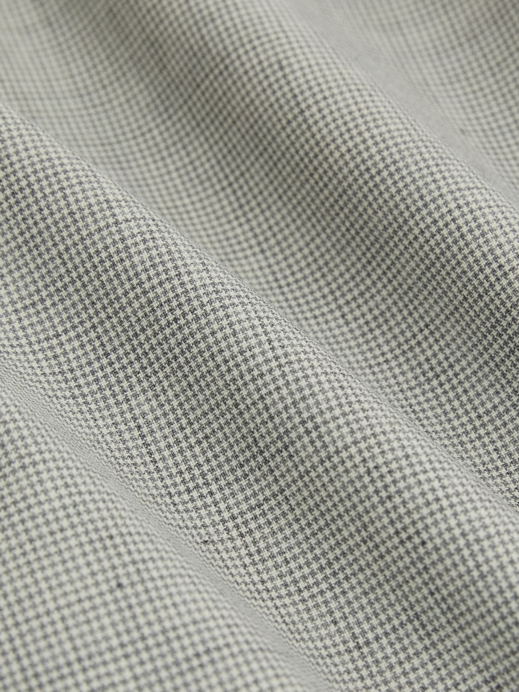 Puppytooth-Check Suit Trousers Slim-Fit in Grey