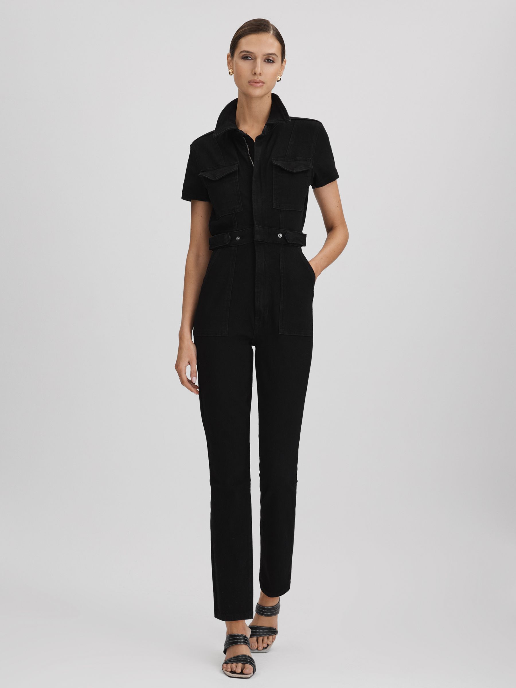 Good American Denim Jumpsuit in Black