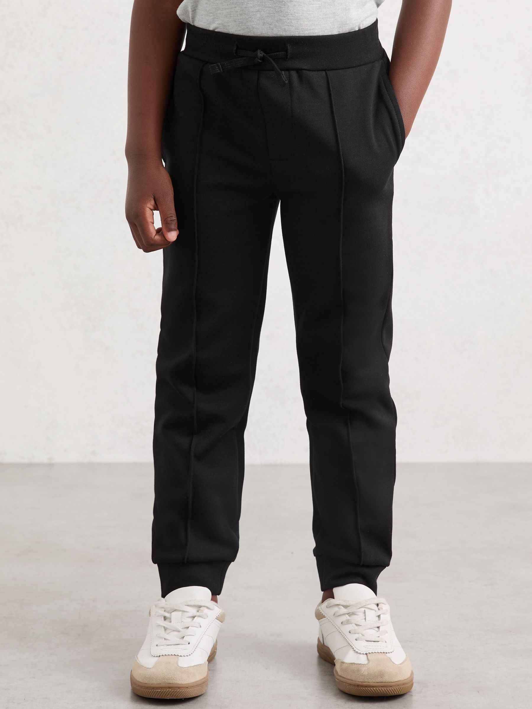13-14 yrs Interlock Drawstring Joggers in Black
