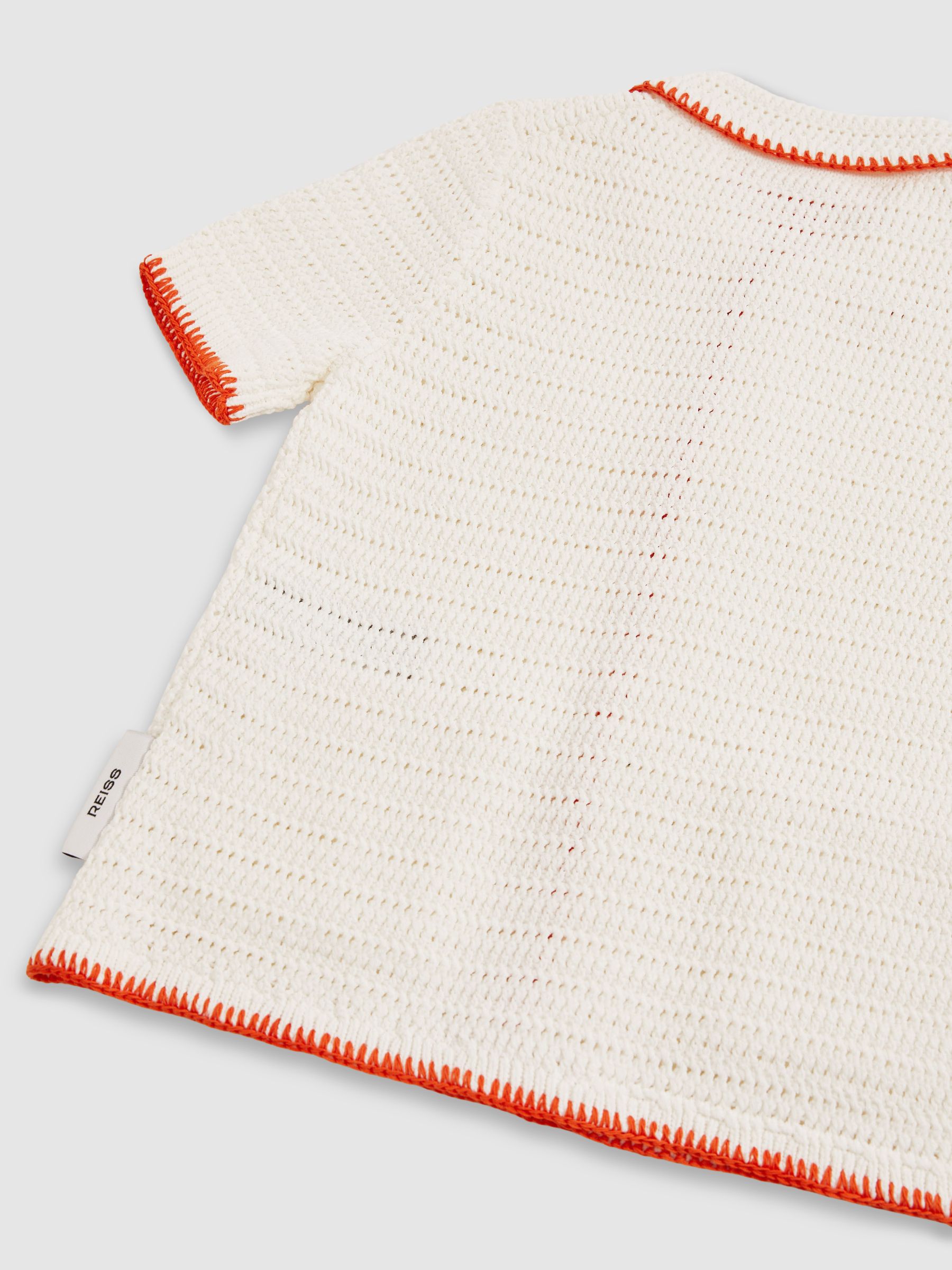 9-13 yrs McLaren F1 Team Crochet Shirt in Off White/Orange