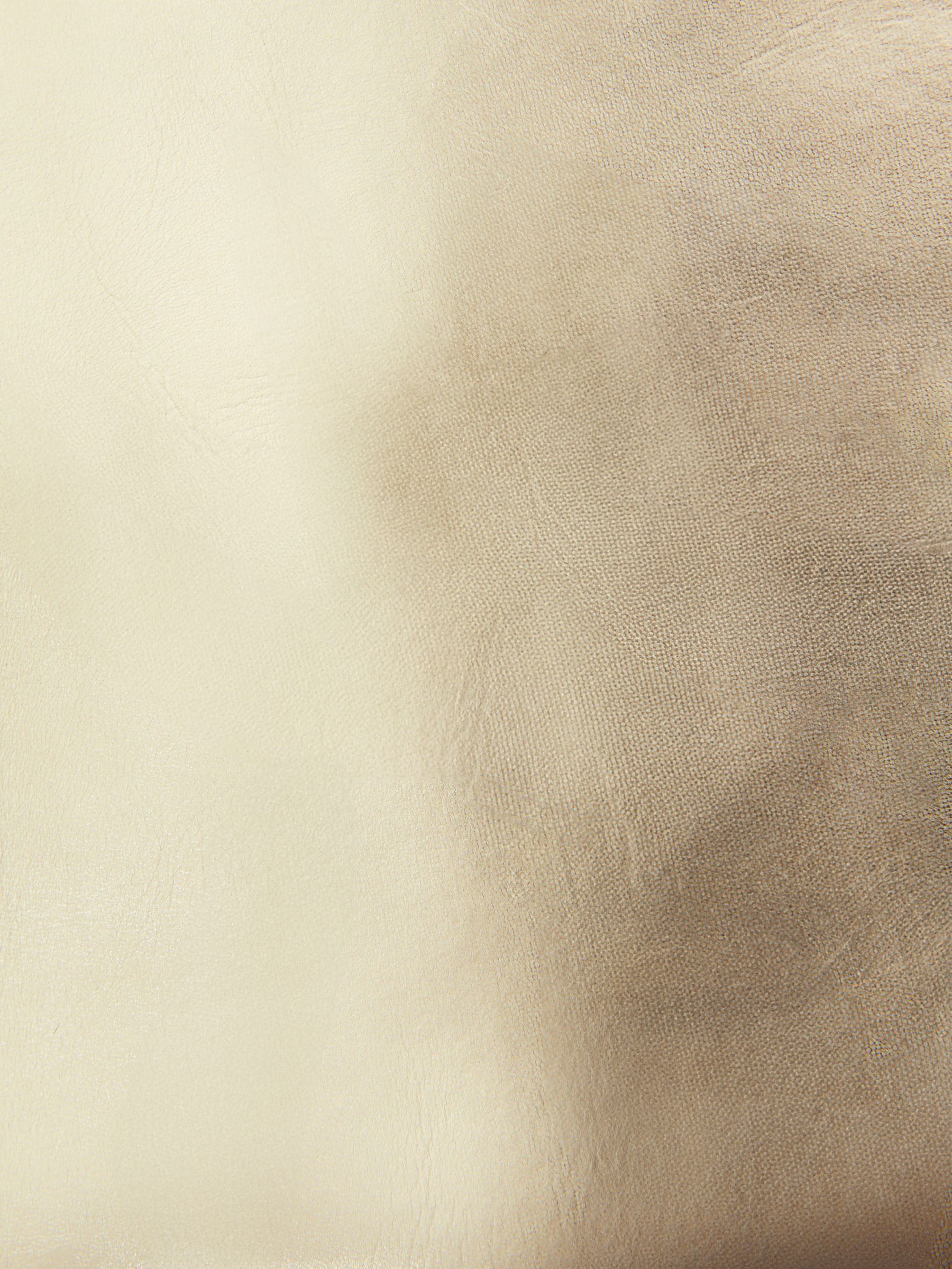 Atelier Metallic Bustier Top in Gold