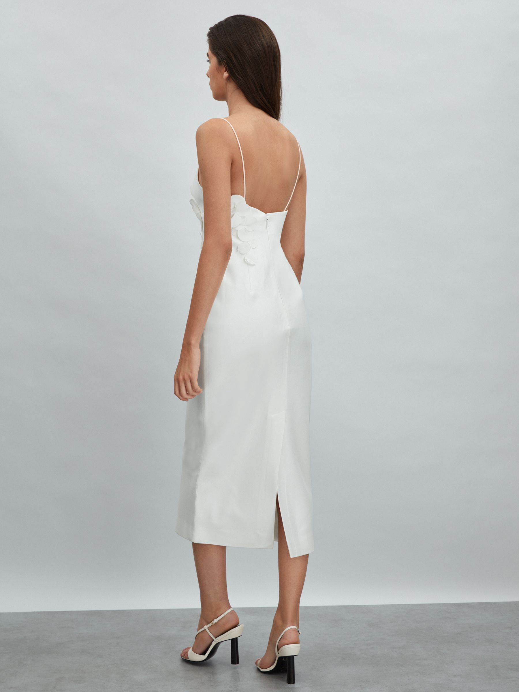 Acler Ruffle Midi Dress in Ivory