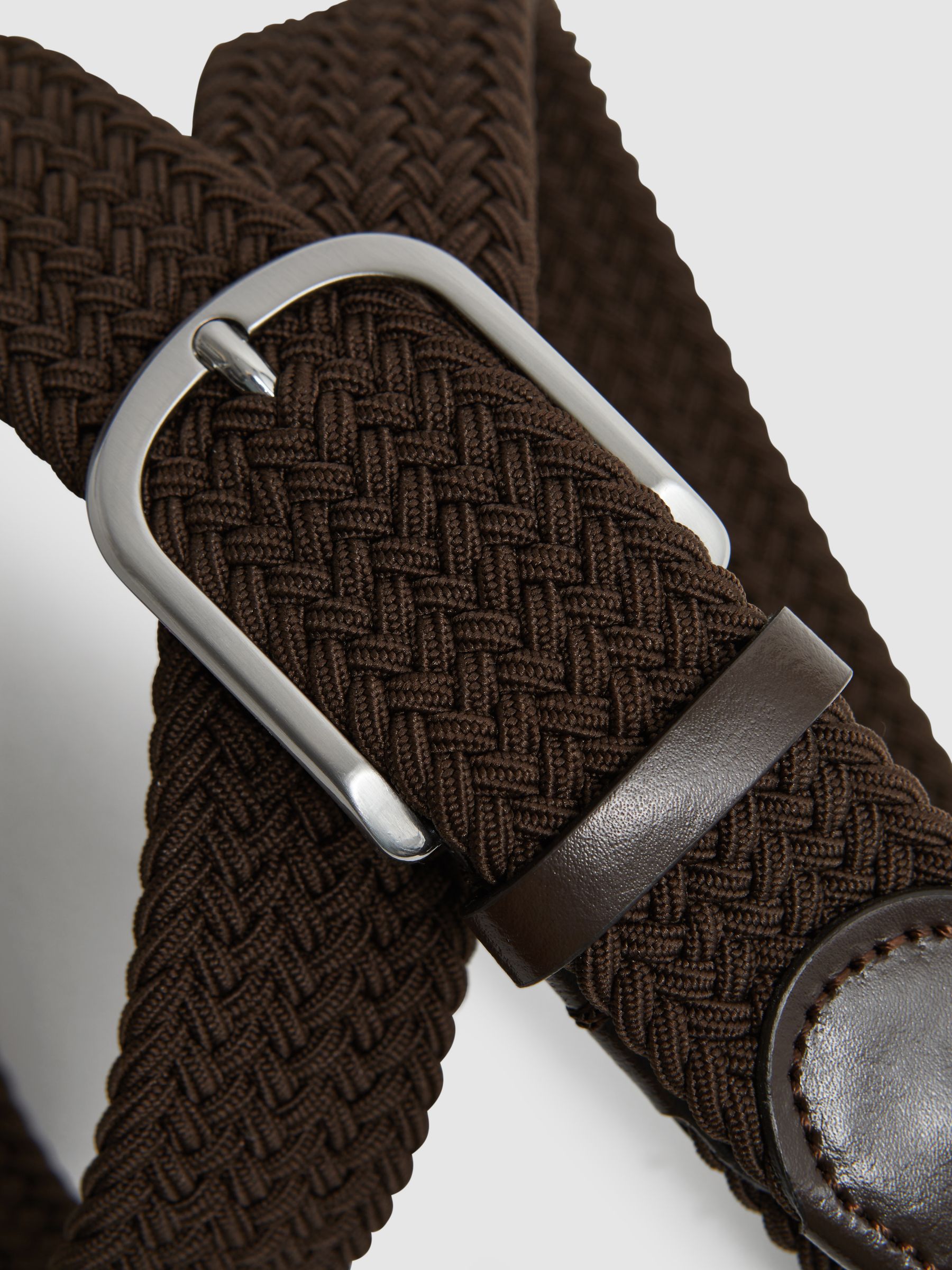 Woven Belt in Dark Brown