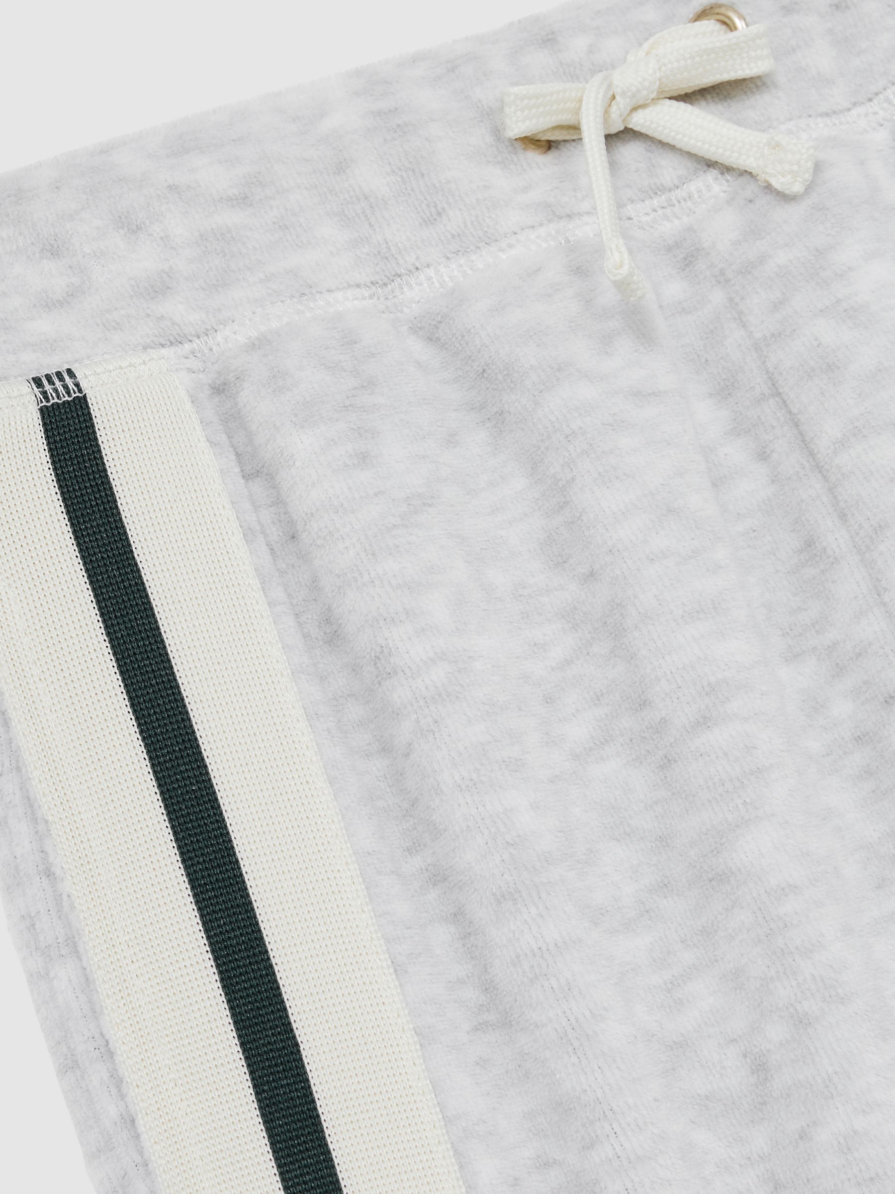9-13 yrs Velour Side-Stripe Tracksuit Joggers in Grey