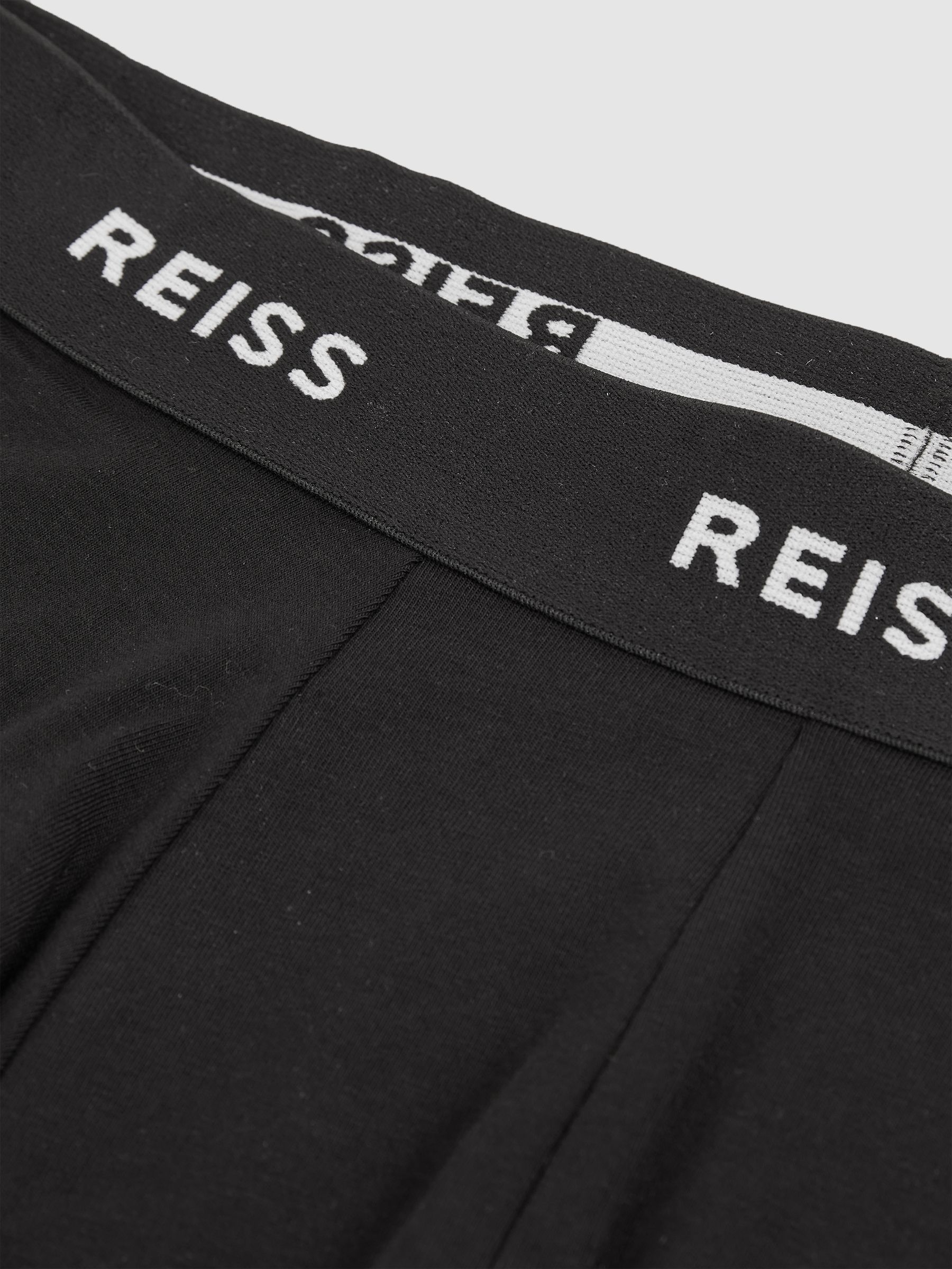 Three Pack Cotton Boxers in Black