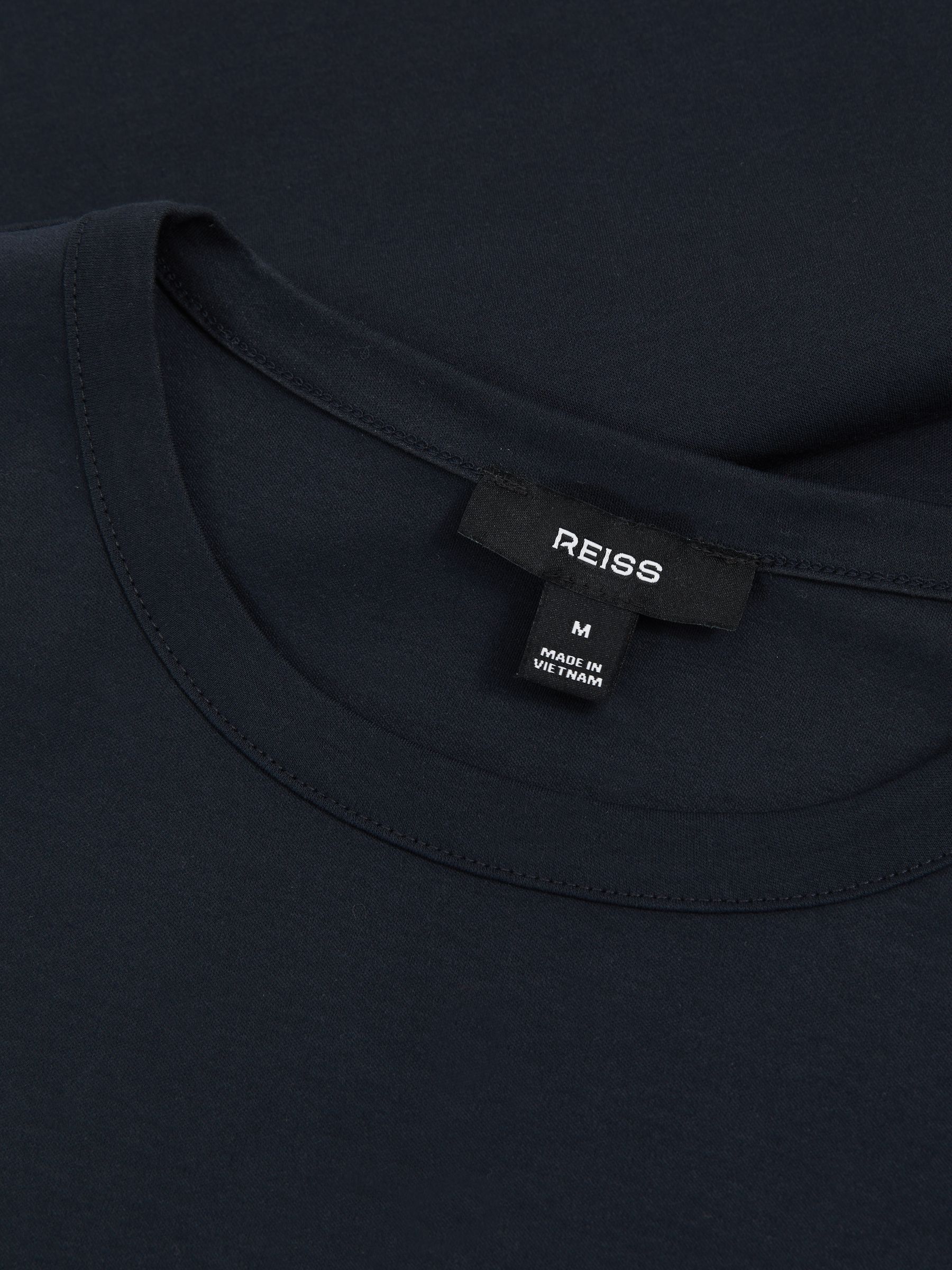 Airwater-Cotton Crew-Neck T-Shirt in Navy