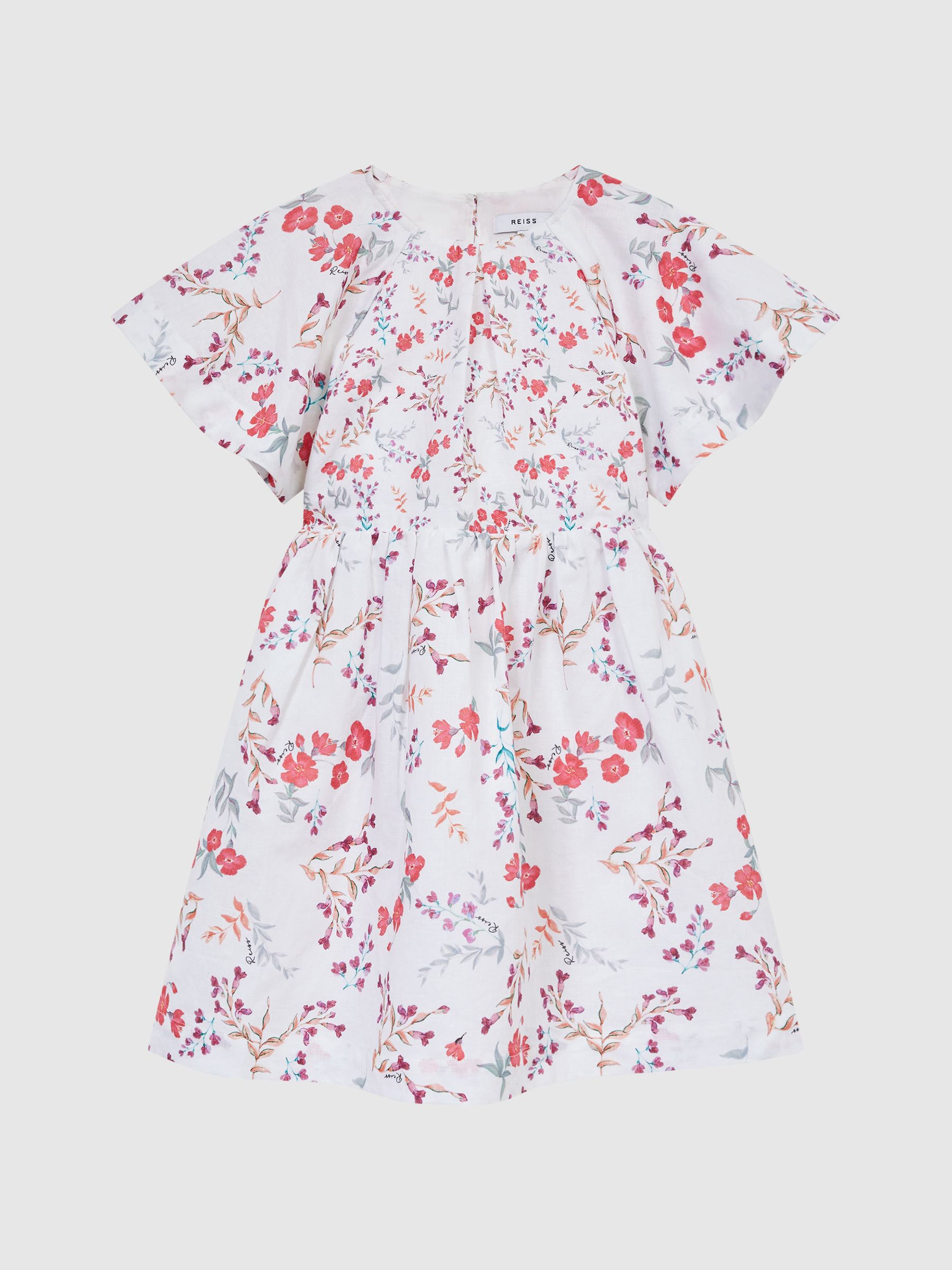 4-9 yrs Print Midi Dress in Multi