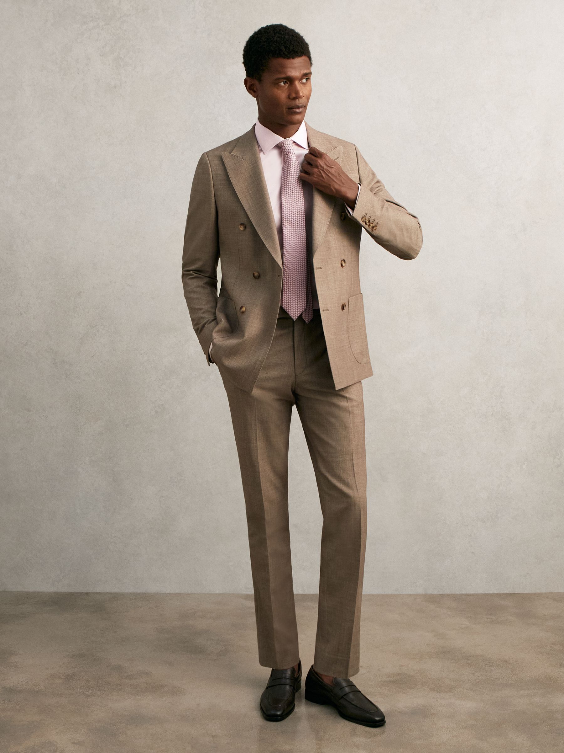 Regular Fit Cotton-Sateen Shirt in Pink