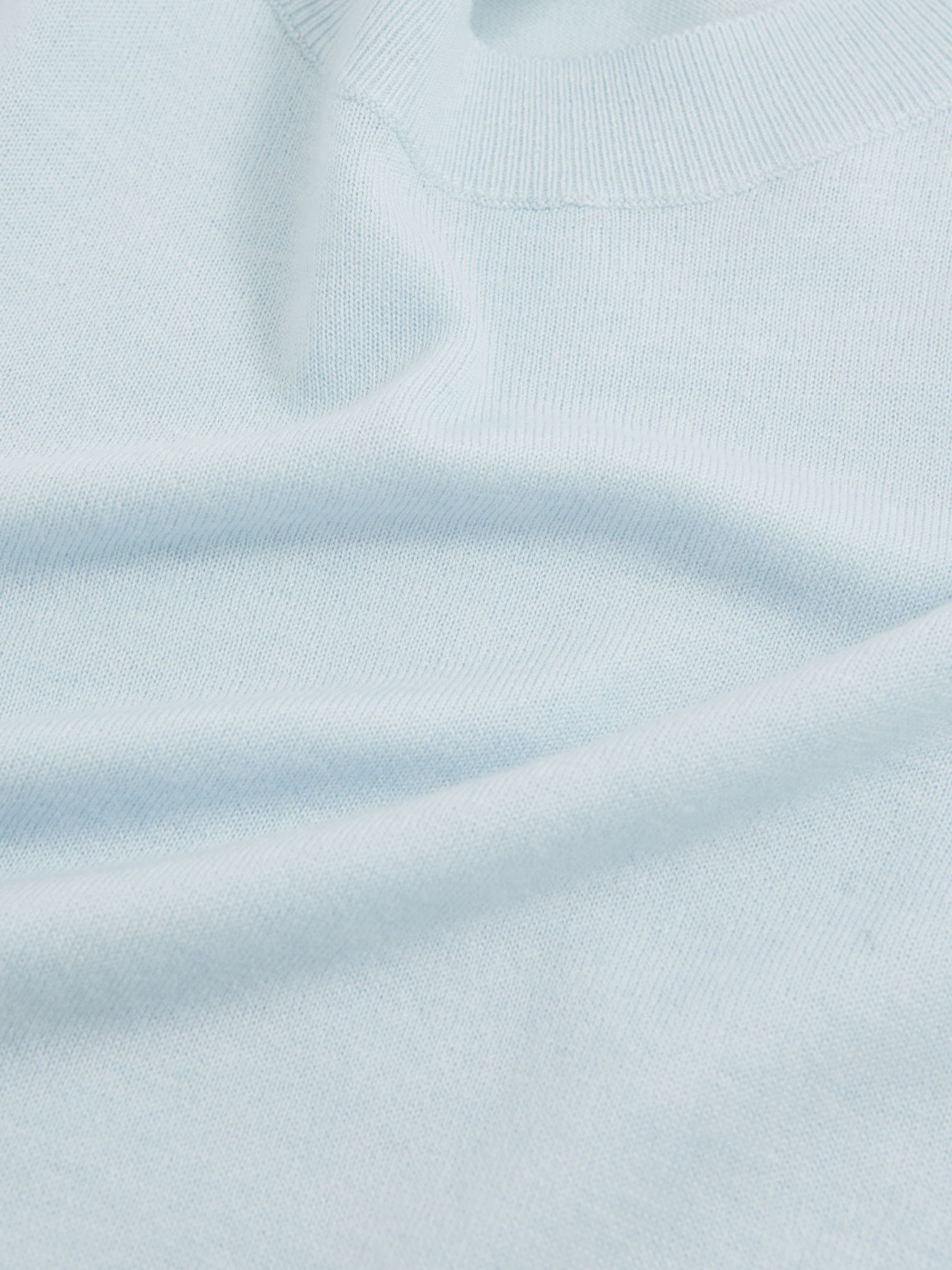 Merino Wool Crew-Neck Jumper in Blue