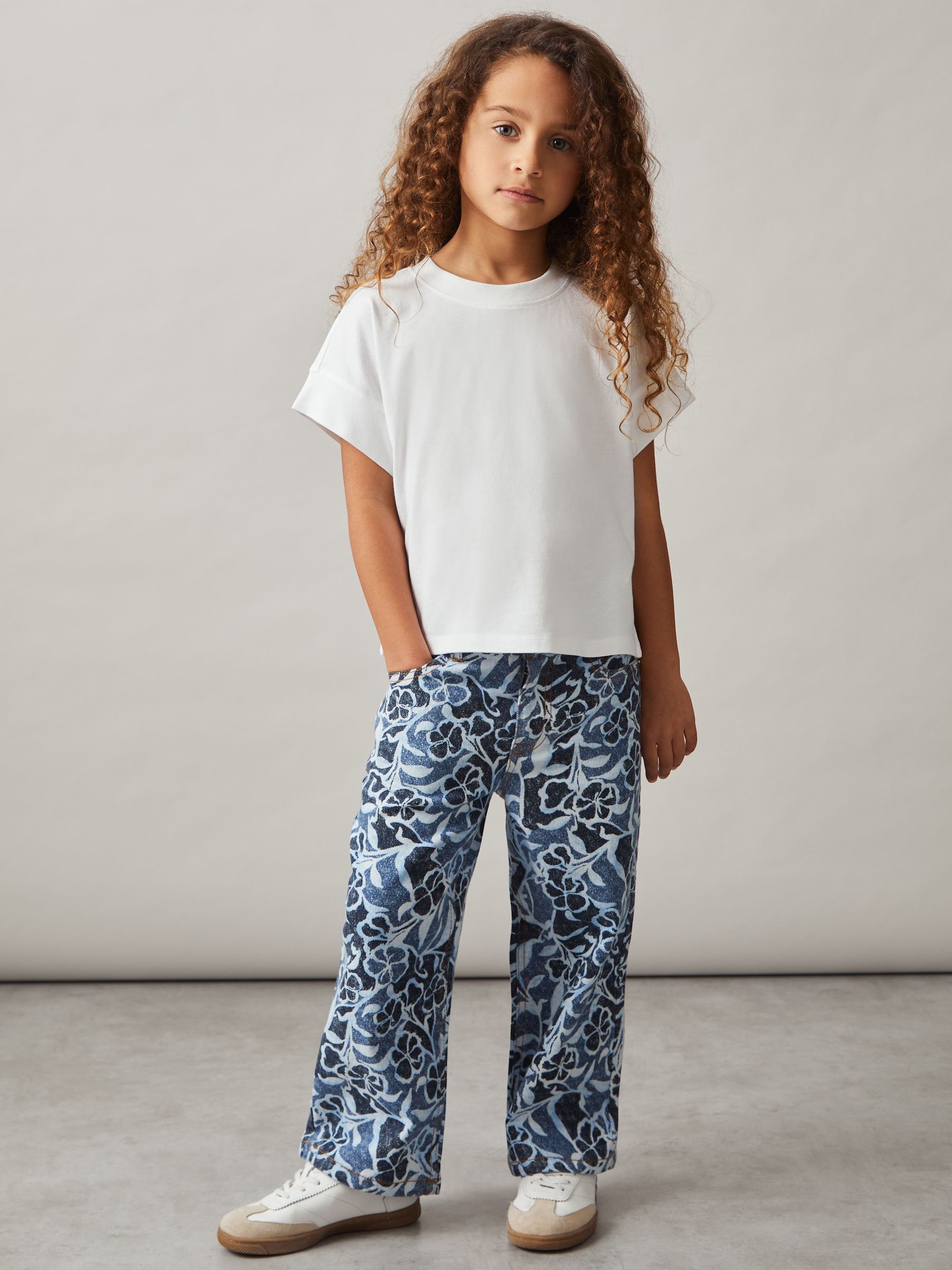 4-9 yrs Oversized Cotton Short-Sleeve T-Shirt in Ivory