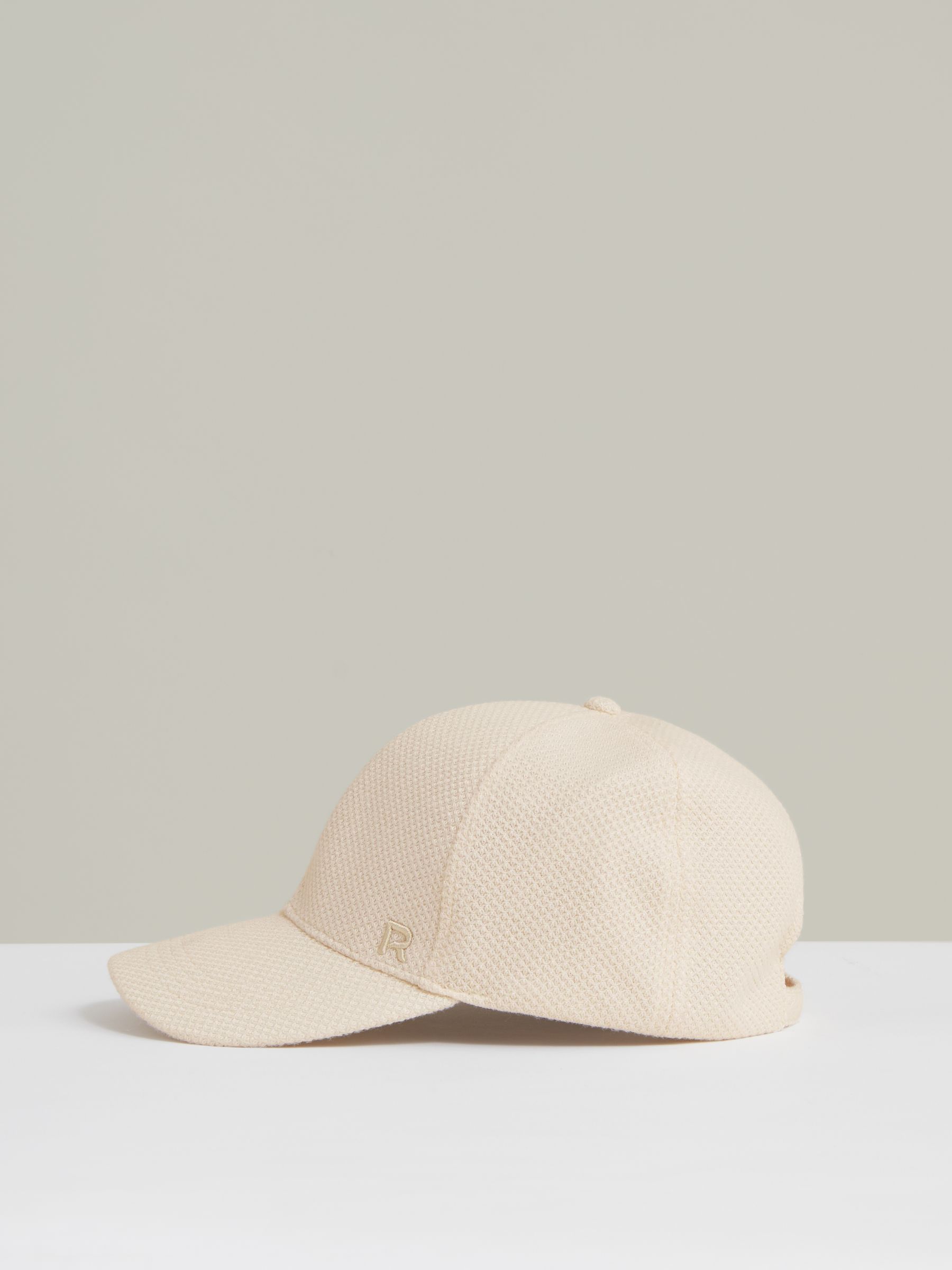 Waffle-Knit Baseball Cap in Neutral