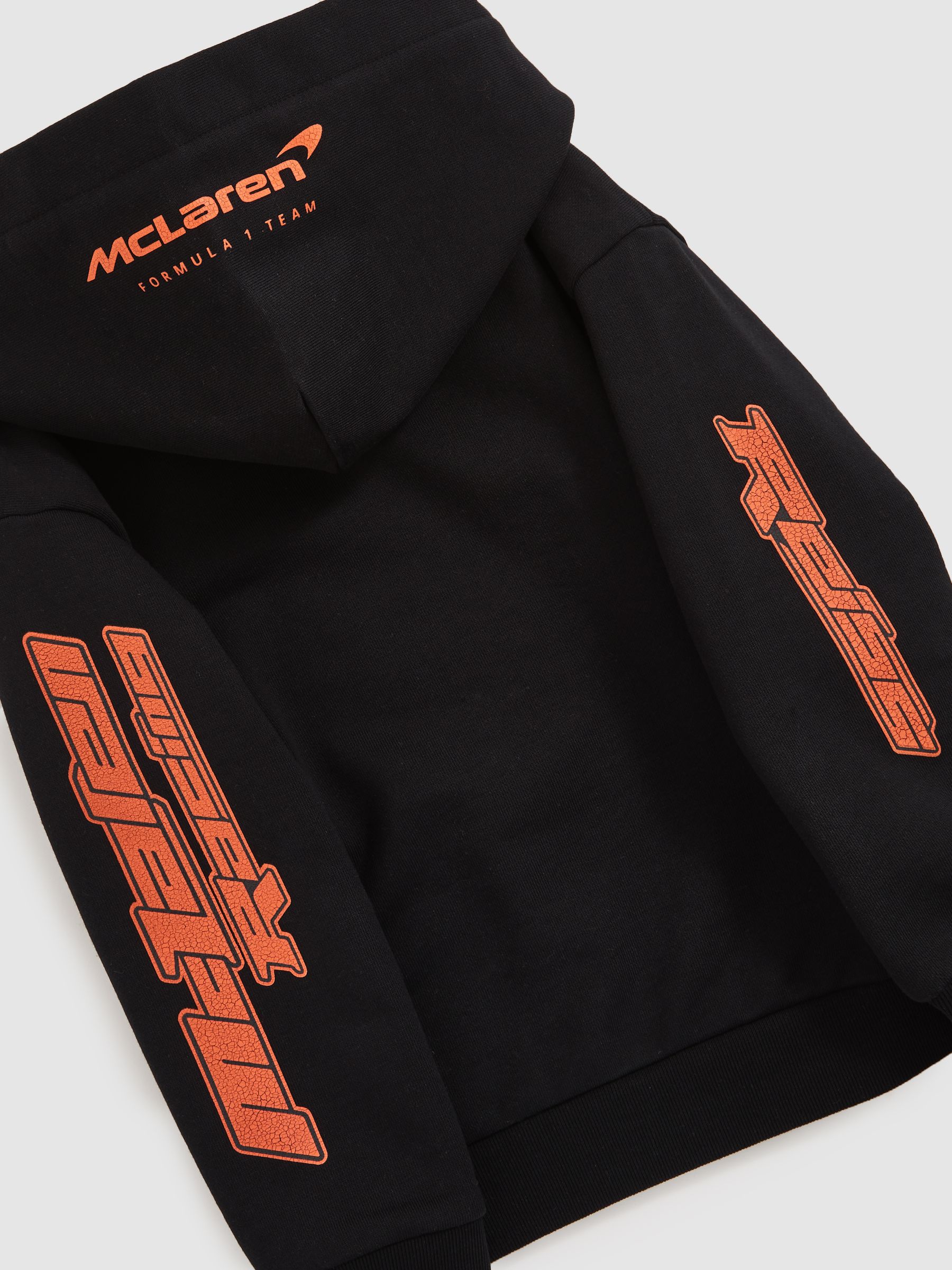 3-9 yrs McLaren F1 Team Cotton Logo Hoodie Unisex Fit in Black