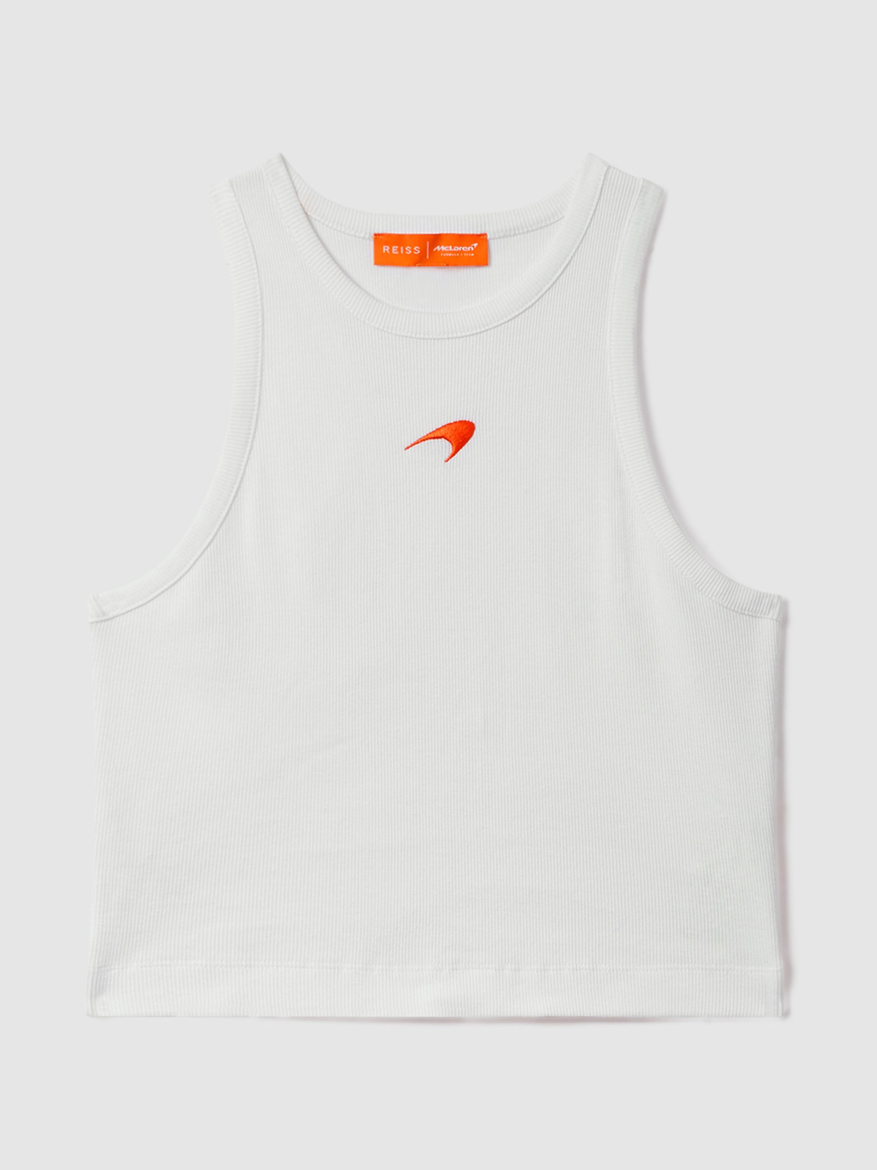 Cotton Logo Vest in White