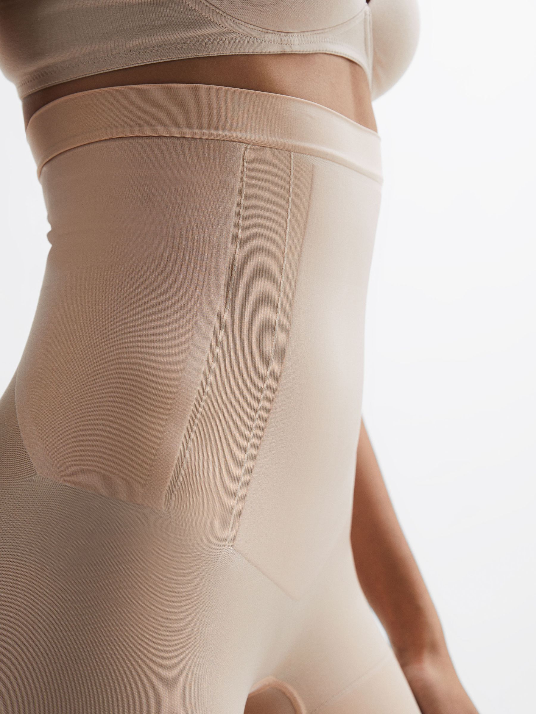 Spanx Shapewear Super Firming High Rise Mid-Thigh Shorts in Nude