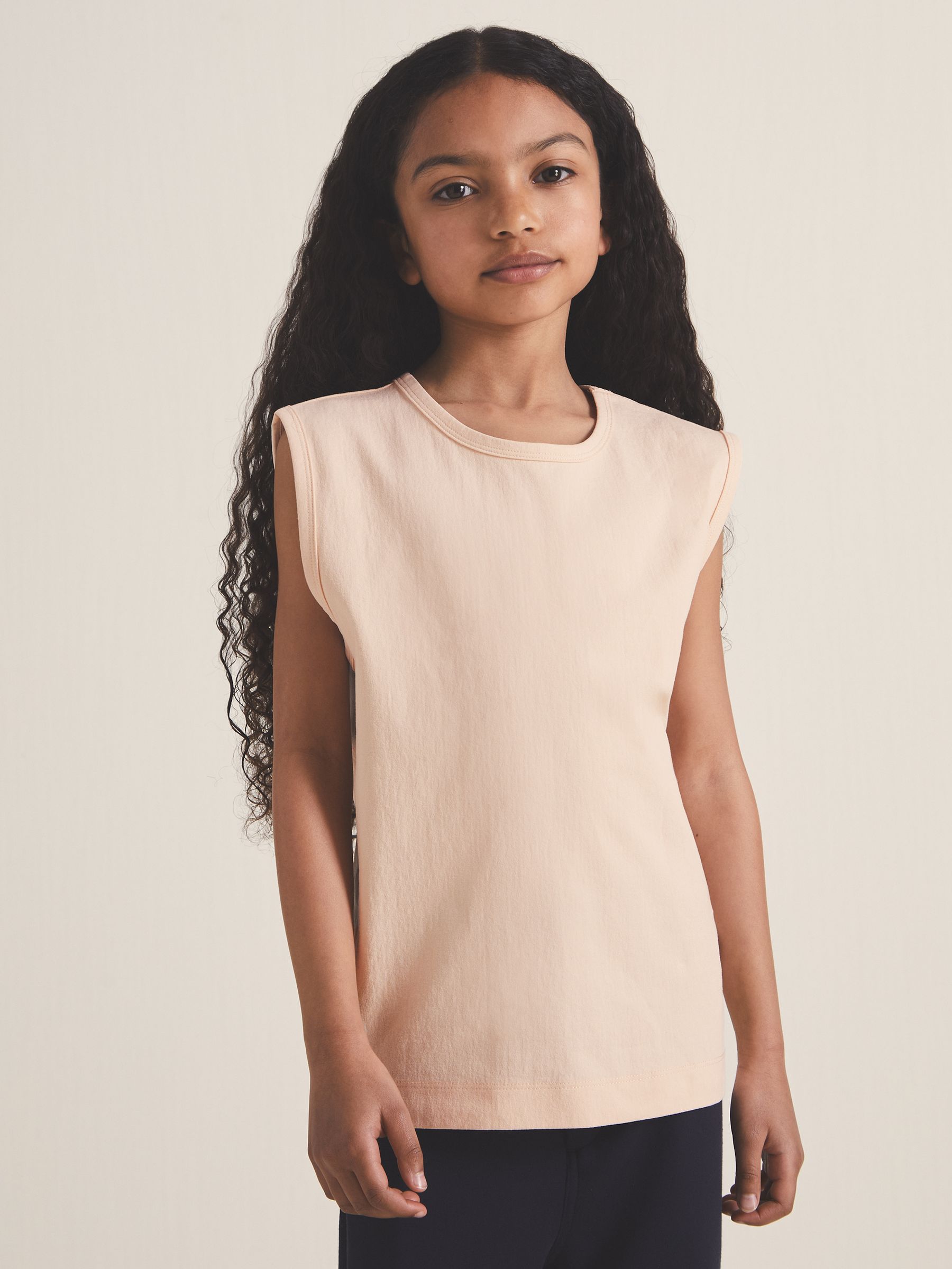 13-14 yrs Reiss | Les 100 Ciels Oversize T-Shirt in Peach