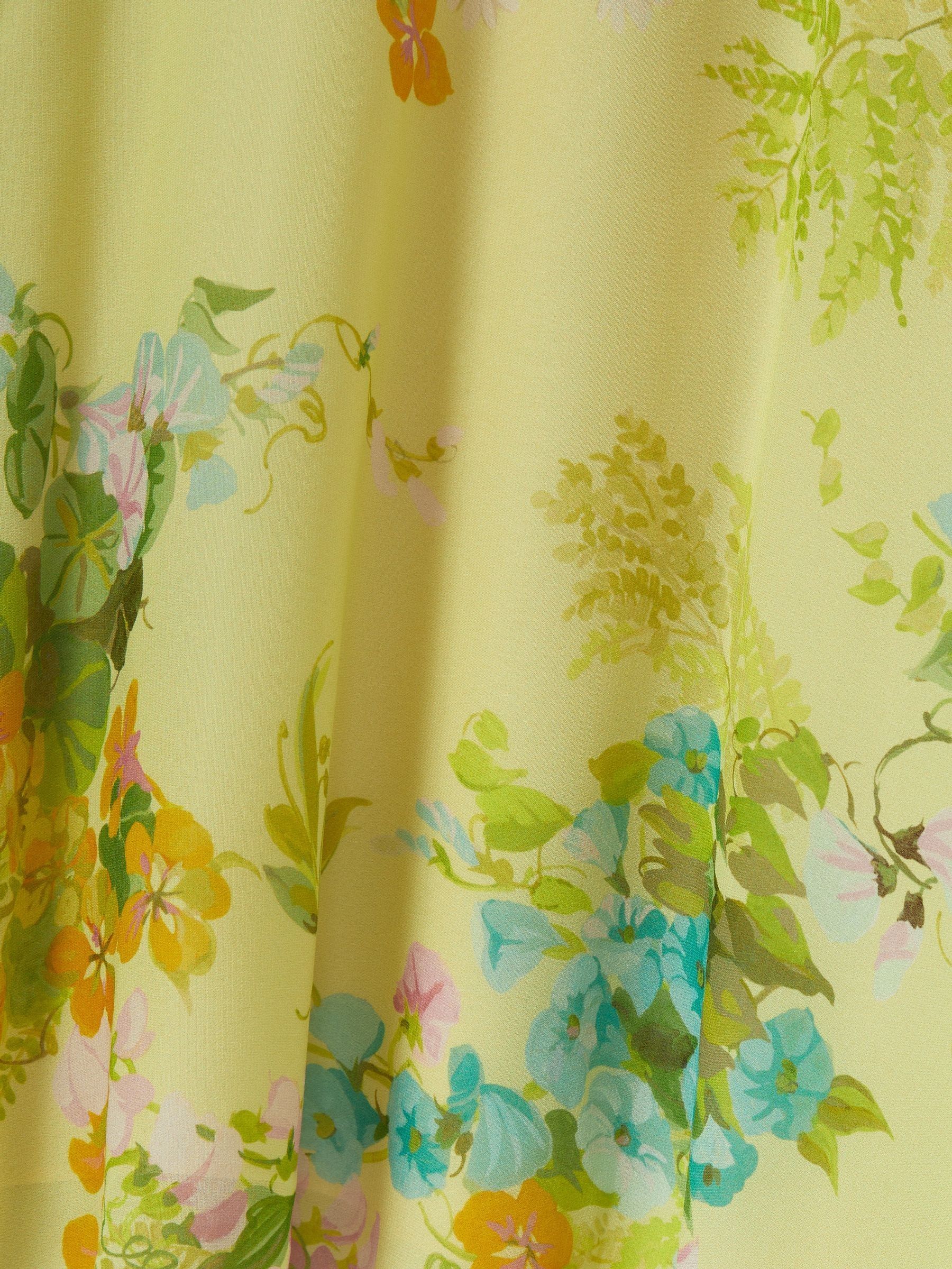 Florere Asymmetric Midi Dress in Pale Green