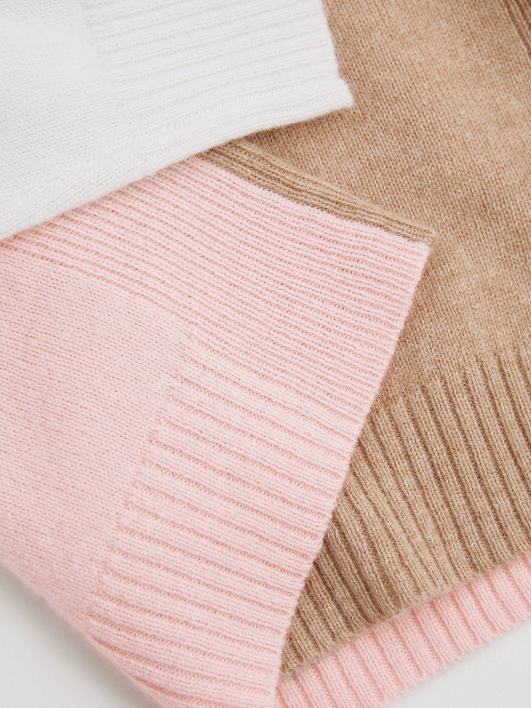 9-13 yrs Wool Blend Striped Crew Neck Jumper in Camel