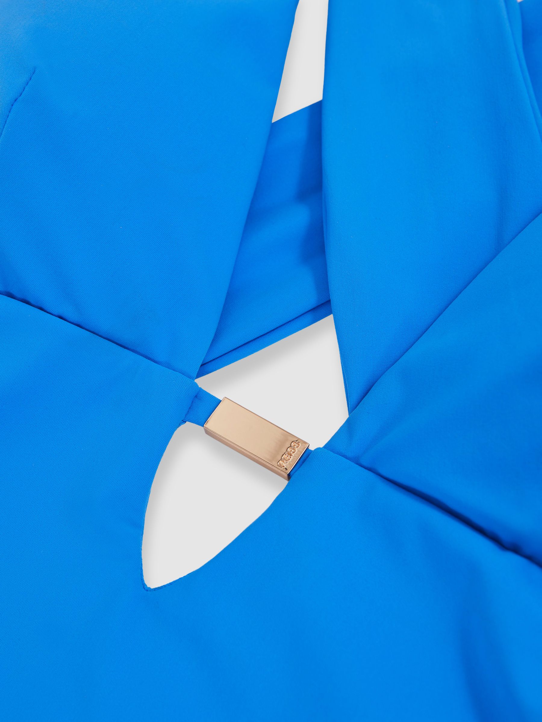 Plunge Halterneck Swimsuit in Cornflower Blue