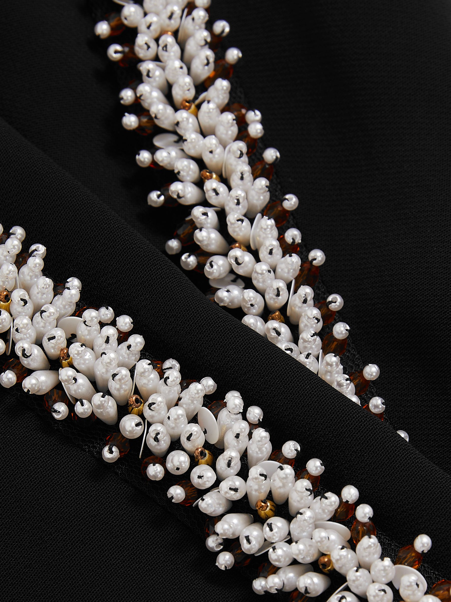 Atelier Embellished Wide-Leg Trousers in Black