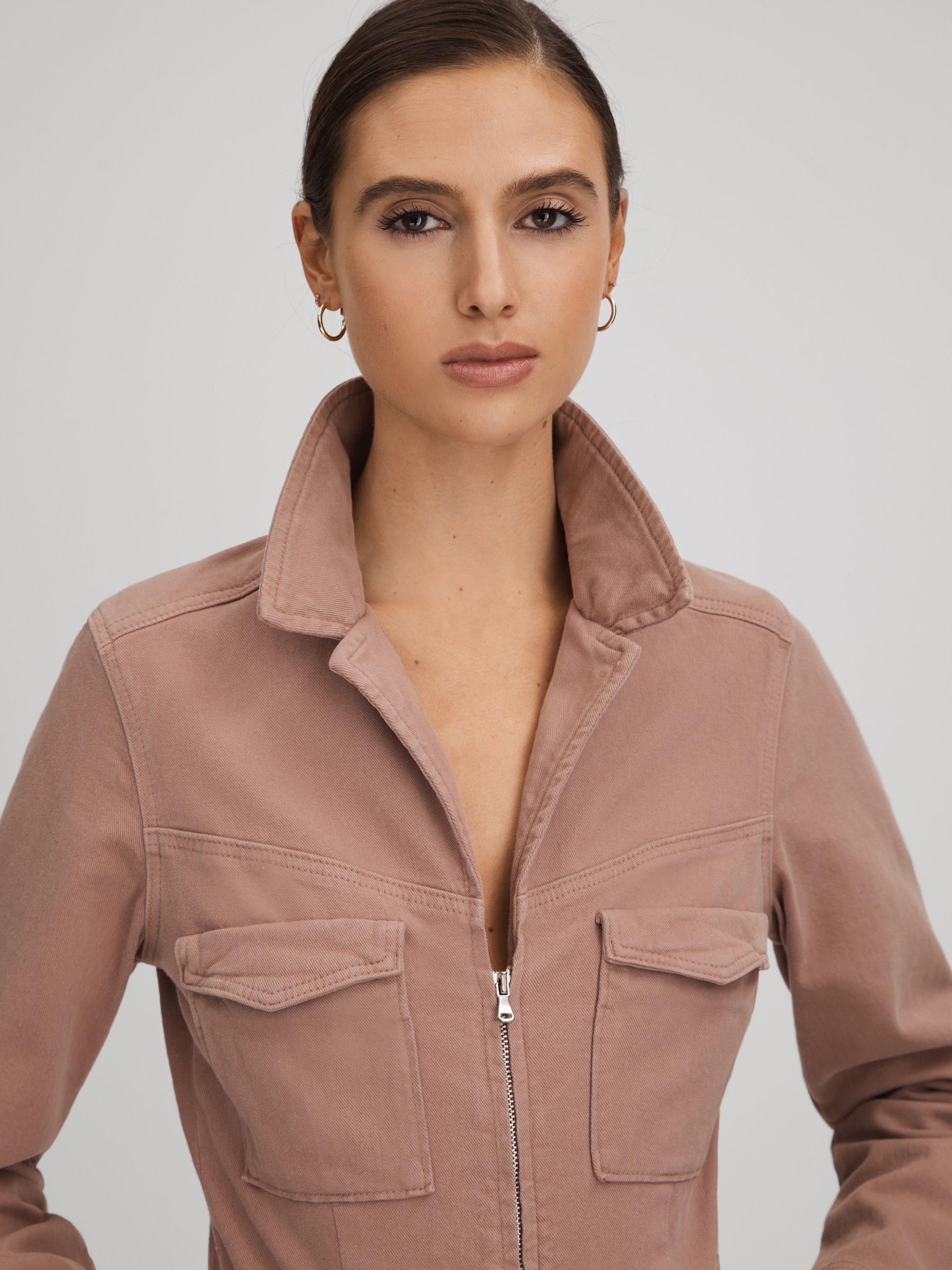 Paige Denim Jumpsuit in Mauve