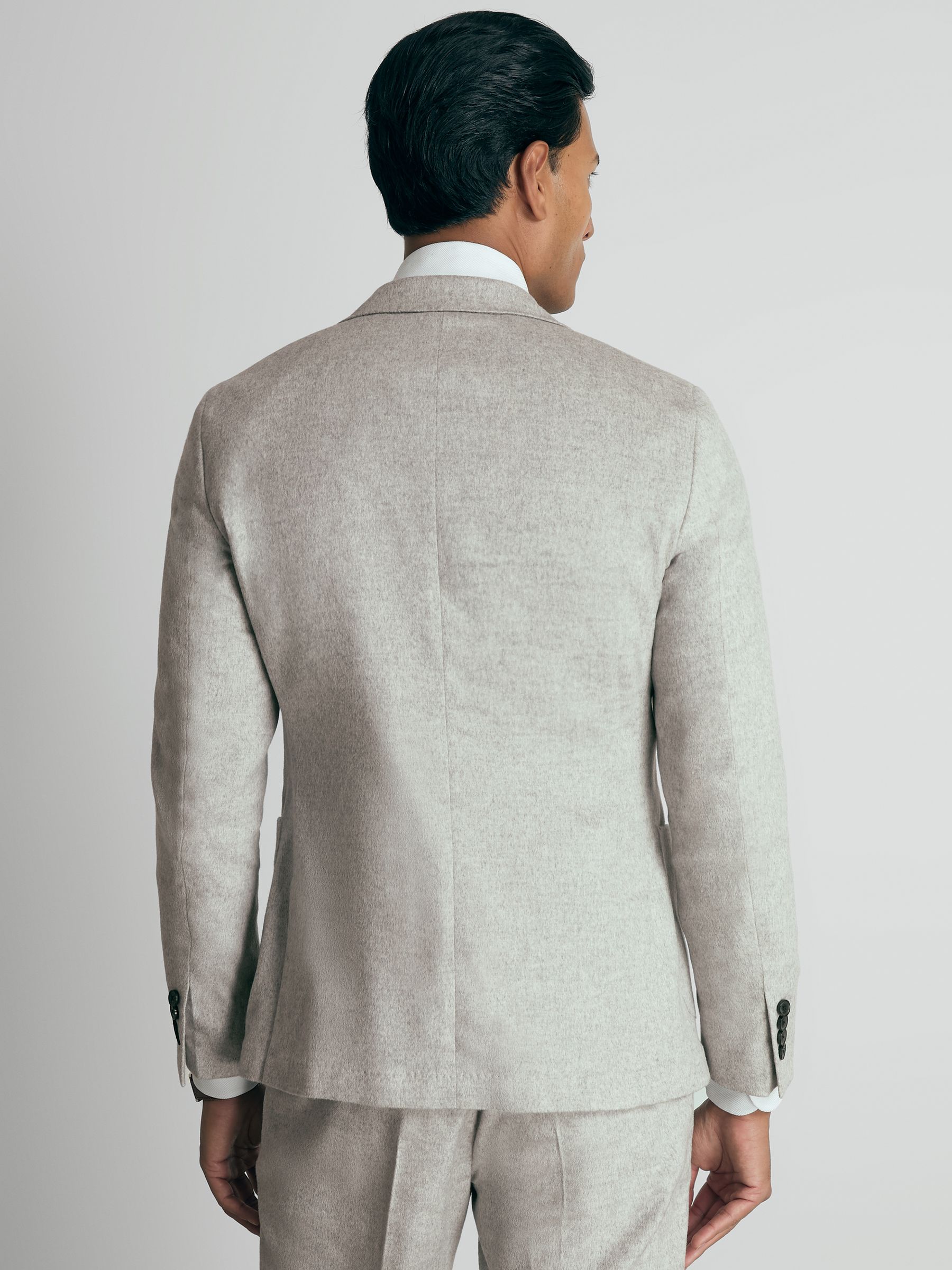 Atelier SIngle-Breasted Suit Jacket in Grey Melange