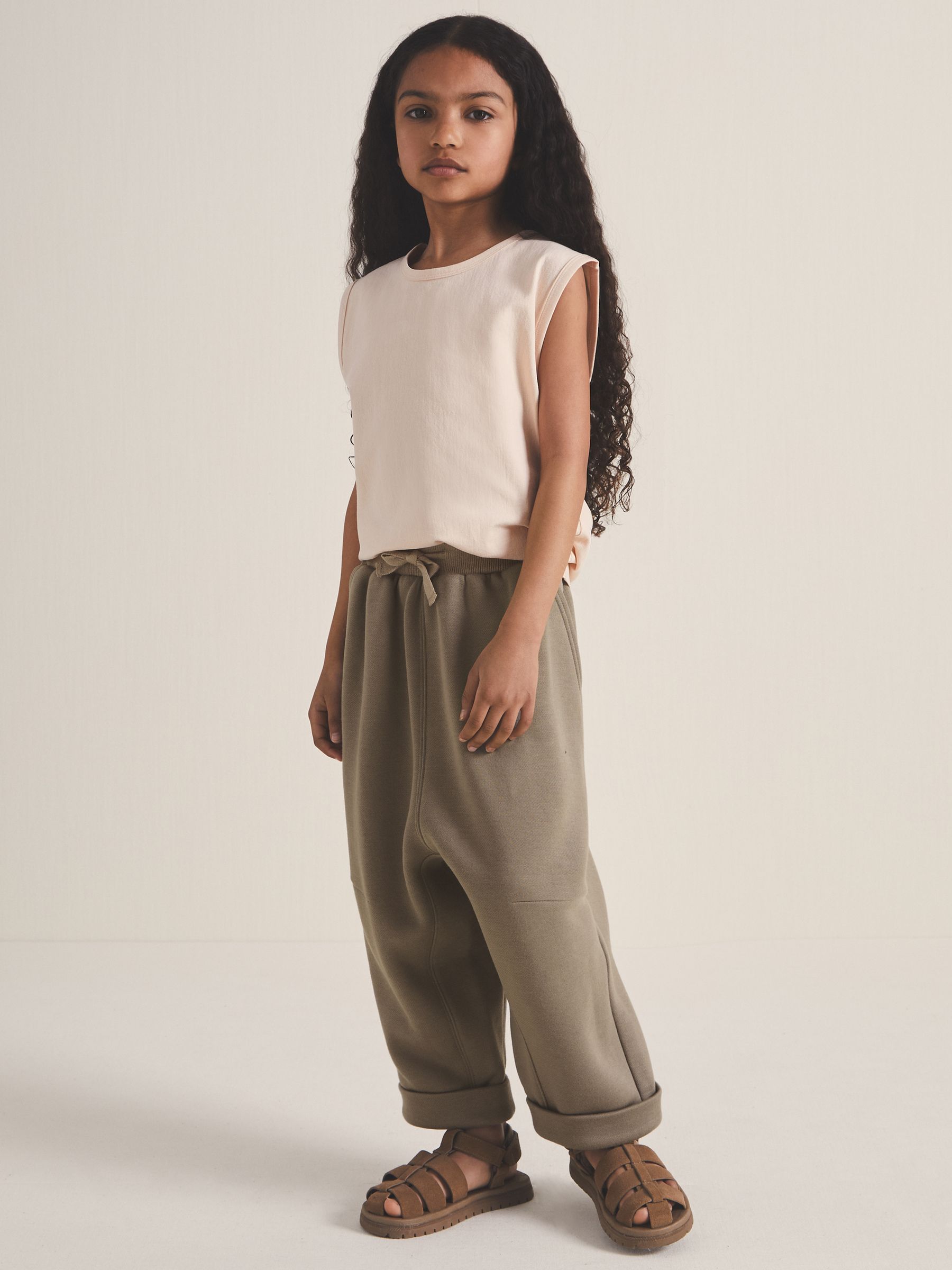 4-9 yrs Reiss | Les 100 Ciels Jersey Joggers in Mink