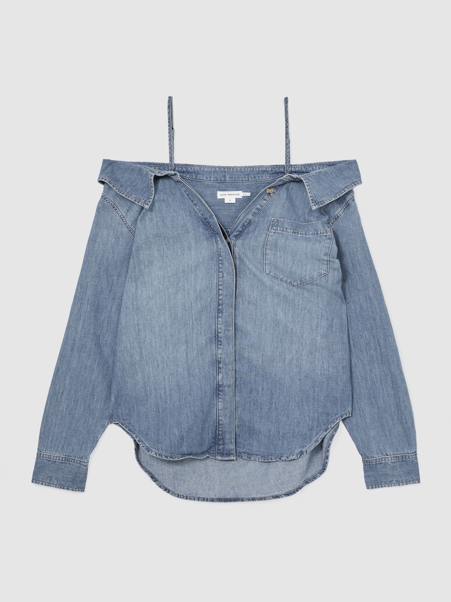 100% Cotton Shirt in Indigo Blue