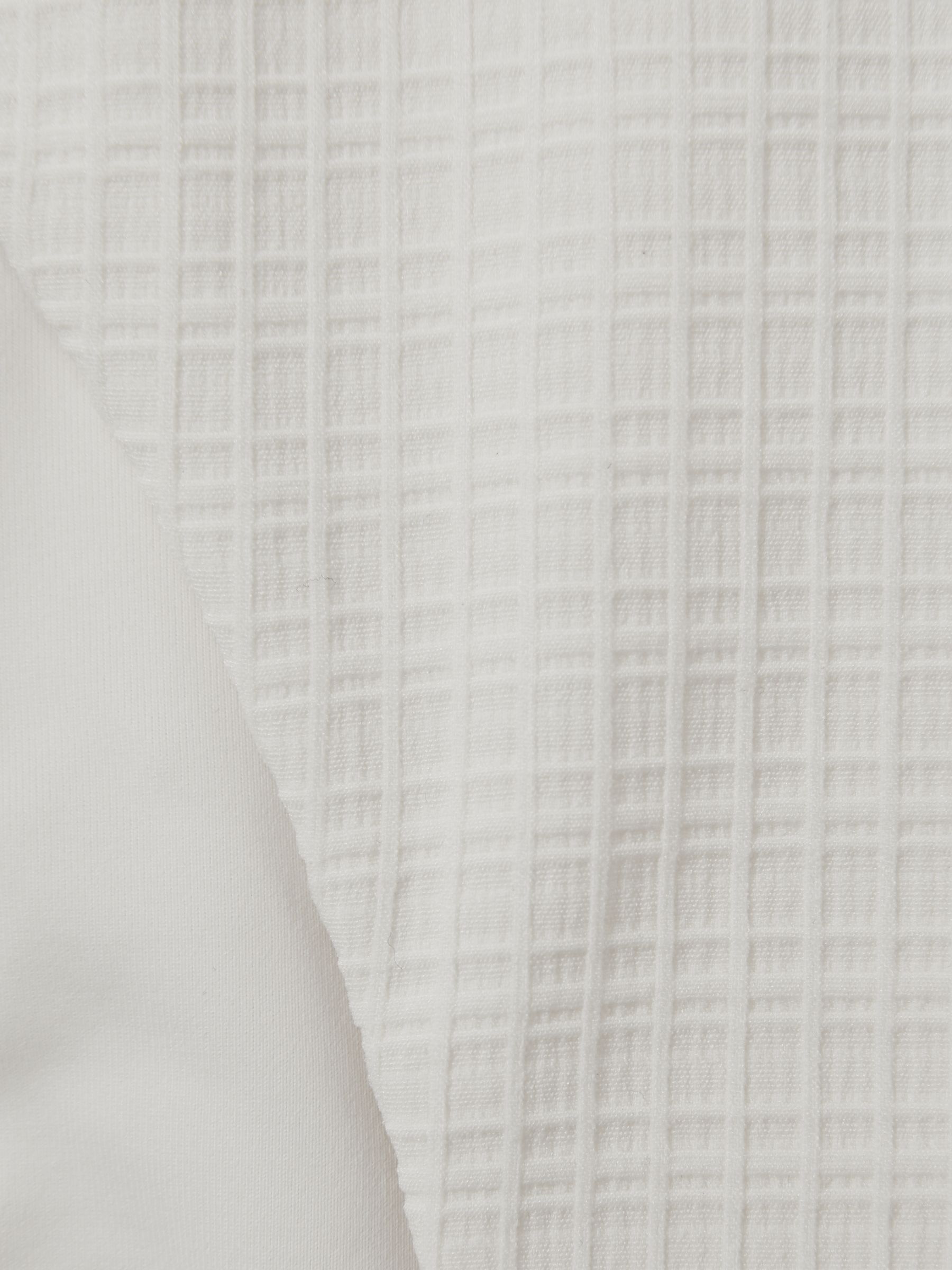 Laurel White High Rise Waffle Bikini Bottoms