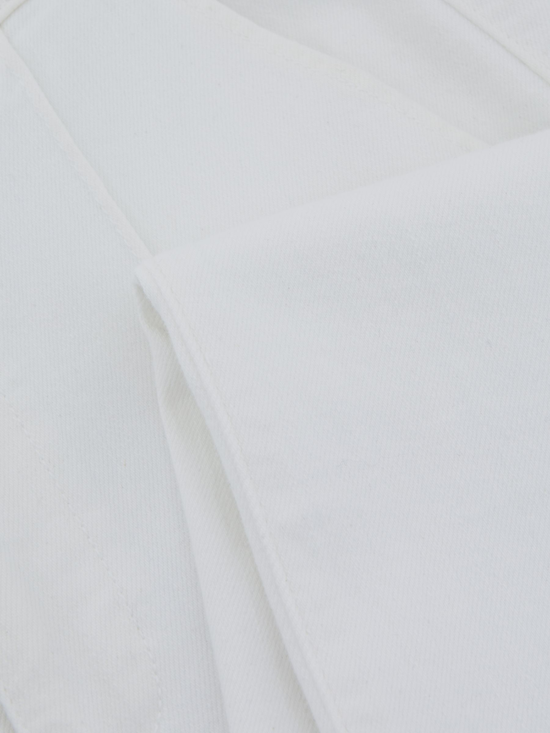 Paige High Rise Wide Leg Trousers in White