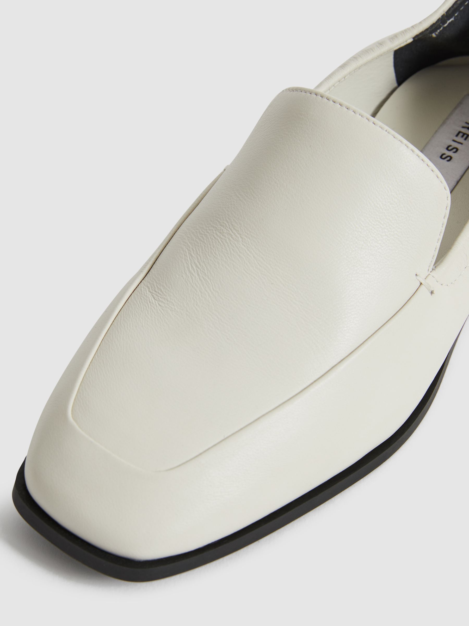 Leather Loafers in Off White