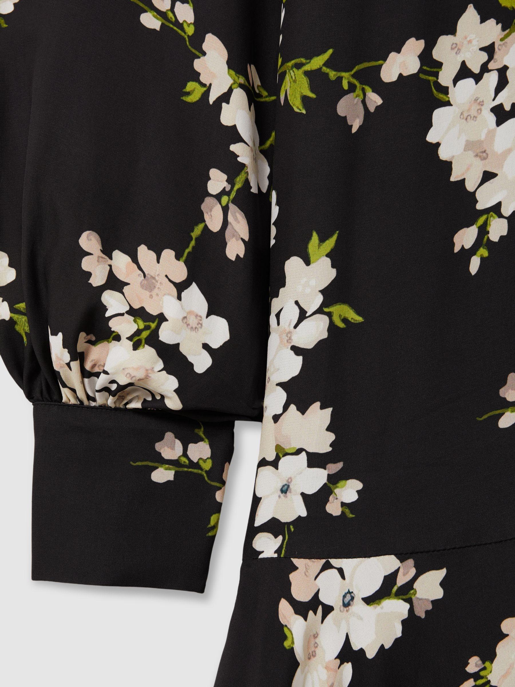 Florere Dropped Waist Mini Dress in Black