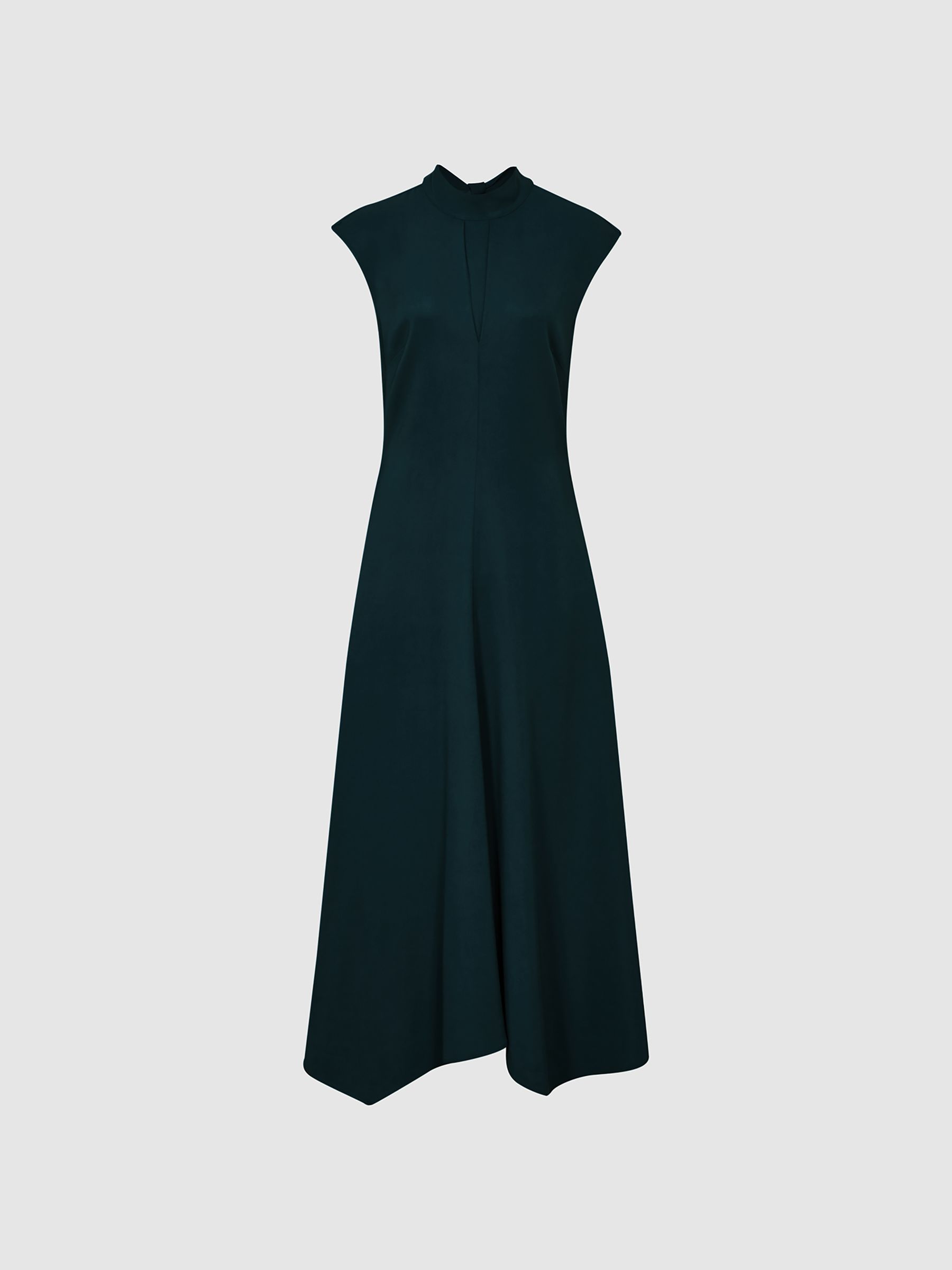 Open Back Midi Dress in Teal