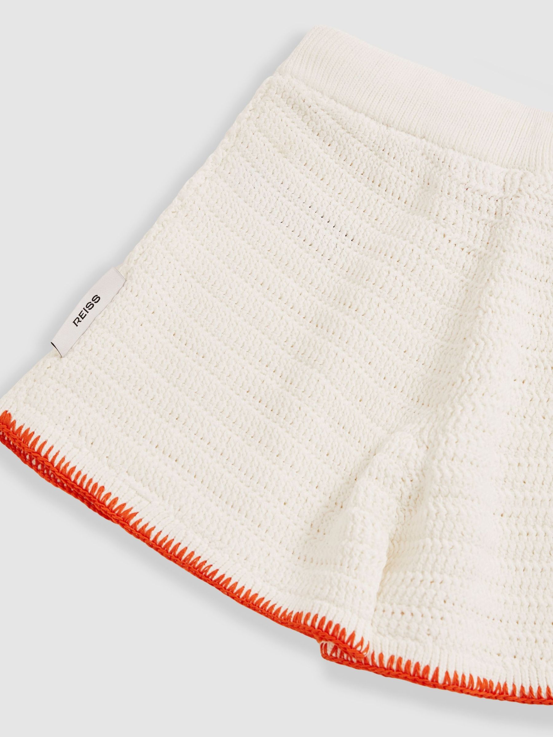 3-9 yrs McLaren F1 Team Crochet Shorts in Off White/Orange