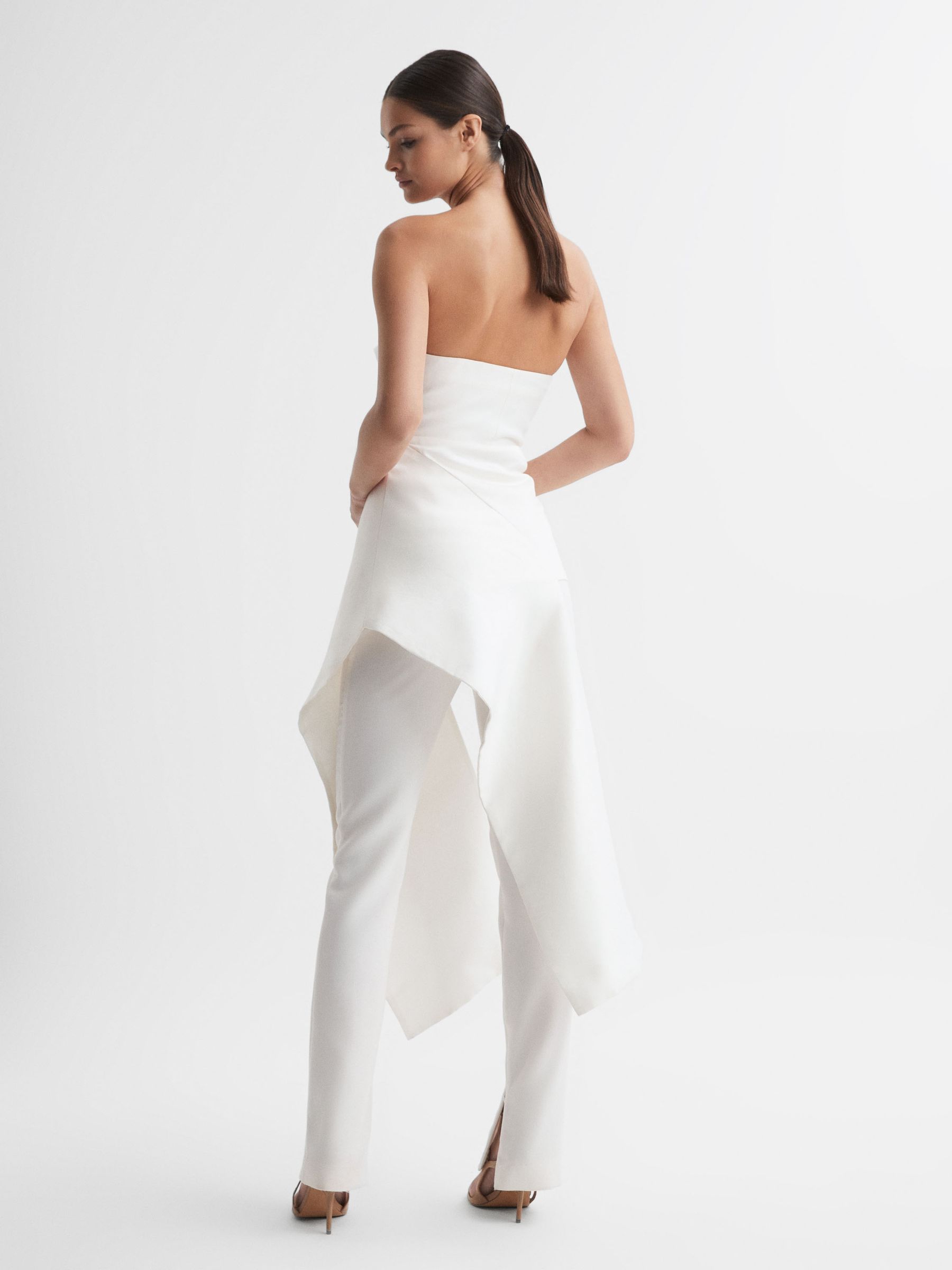 Acler Strapless Panel Top in Ivory
