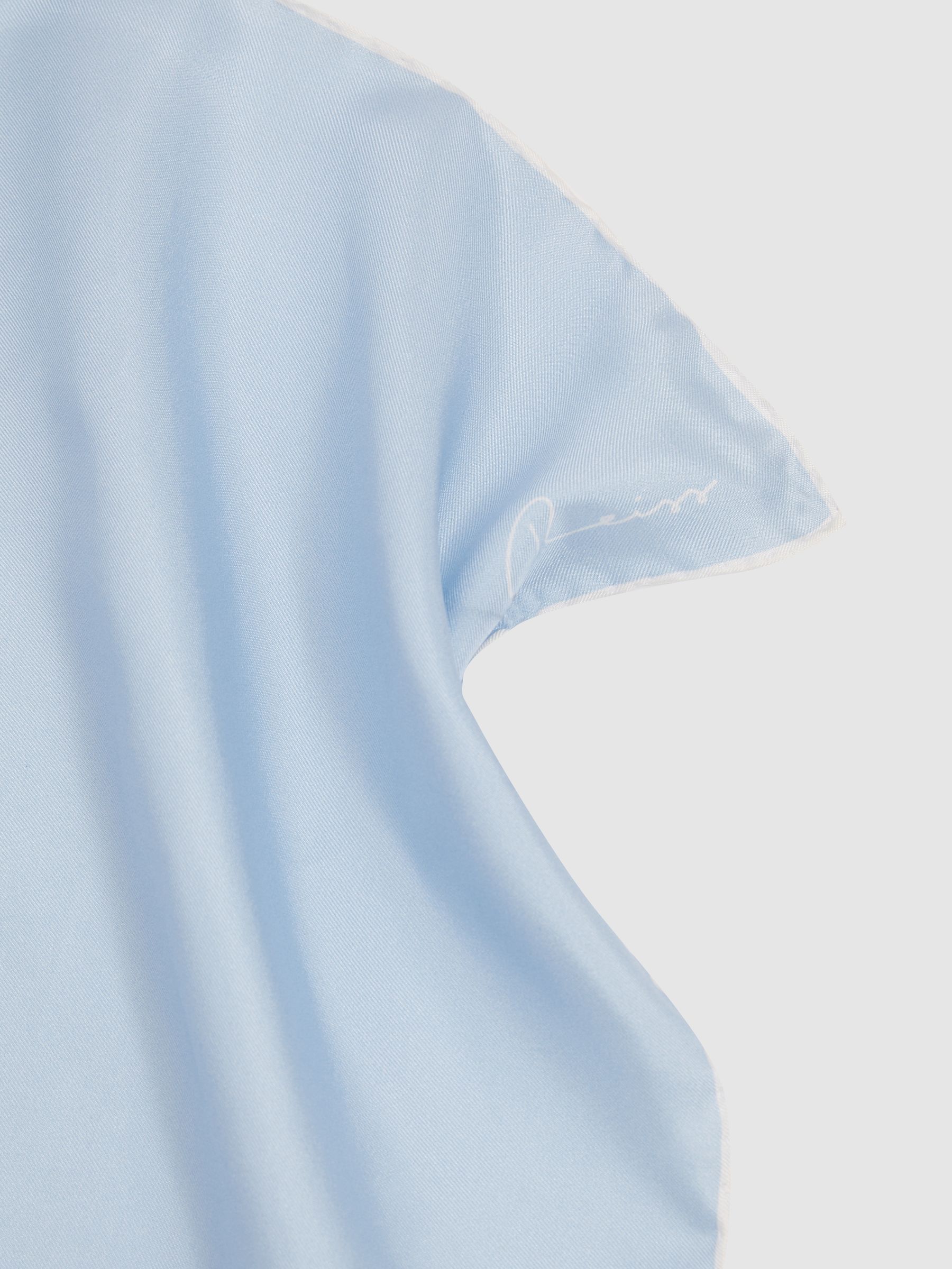 Ceremony Light Blue Silk Pocket Square