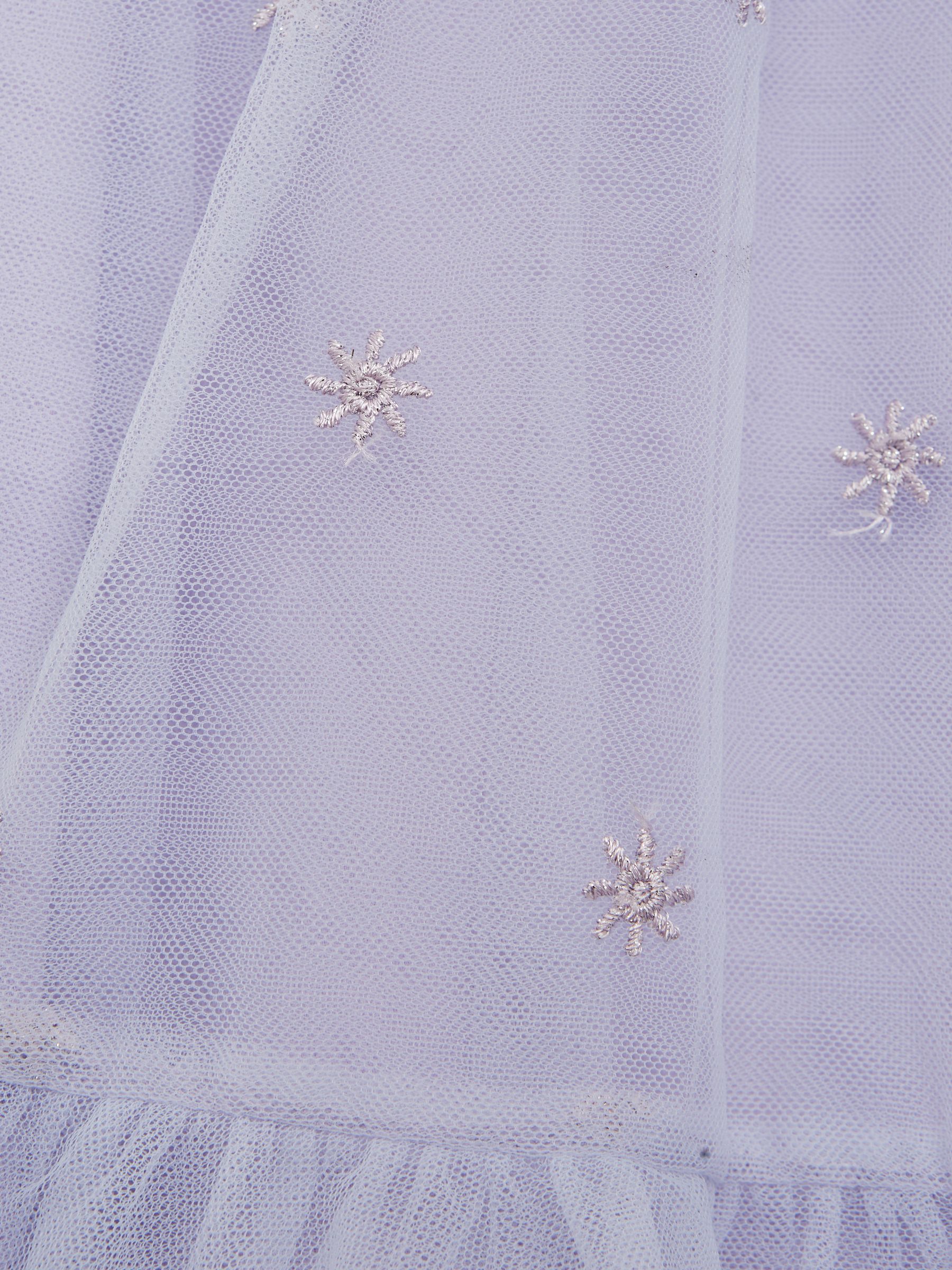 9-12 yrs Tulle Embroidered Dress in Lilac