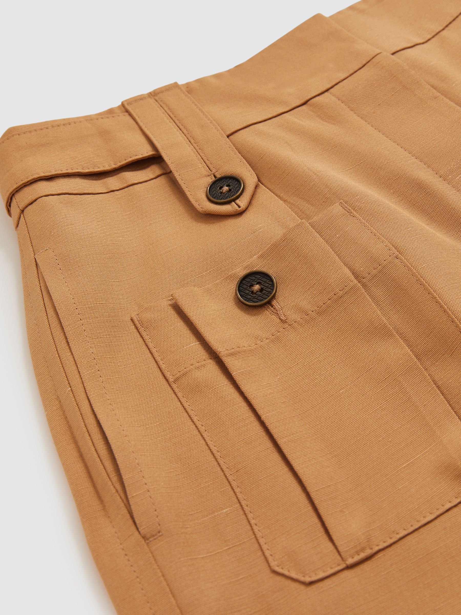 Atelier Tapered Cargo Trousers in Tan