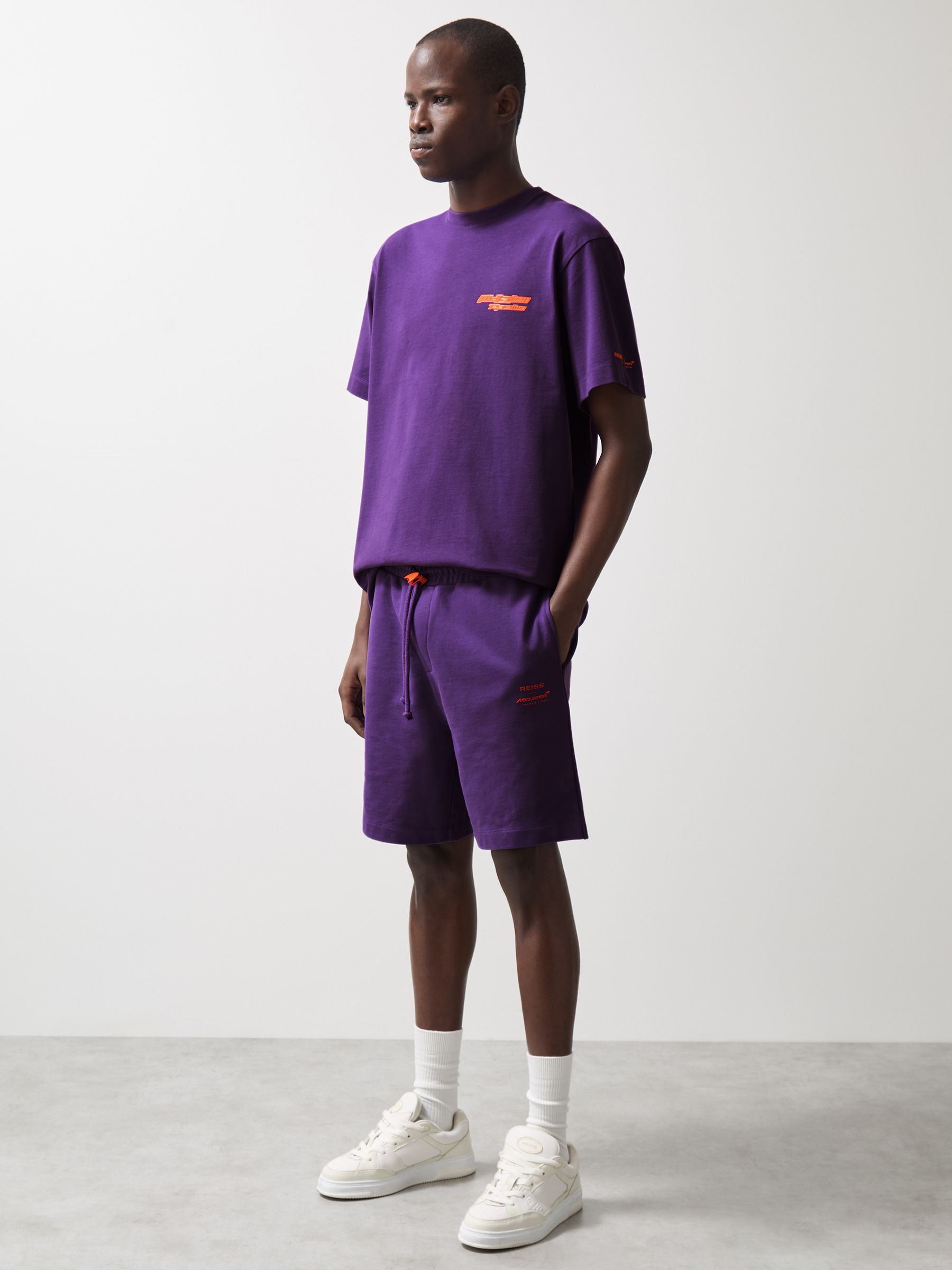 McLaren F1 Team Oversize Unisex Fit Logo T-Shirt in Purple