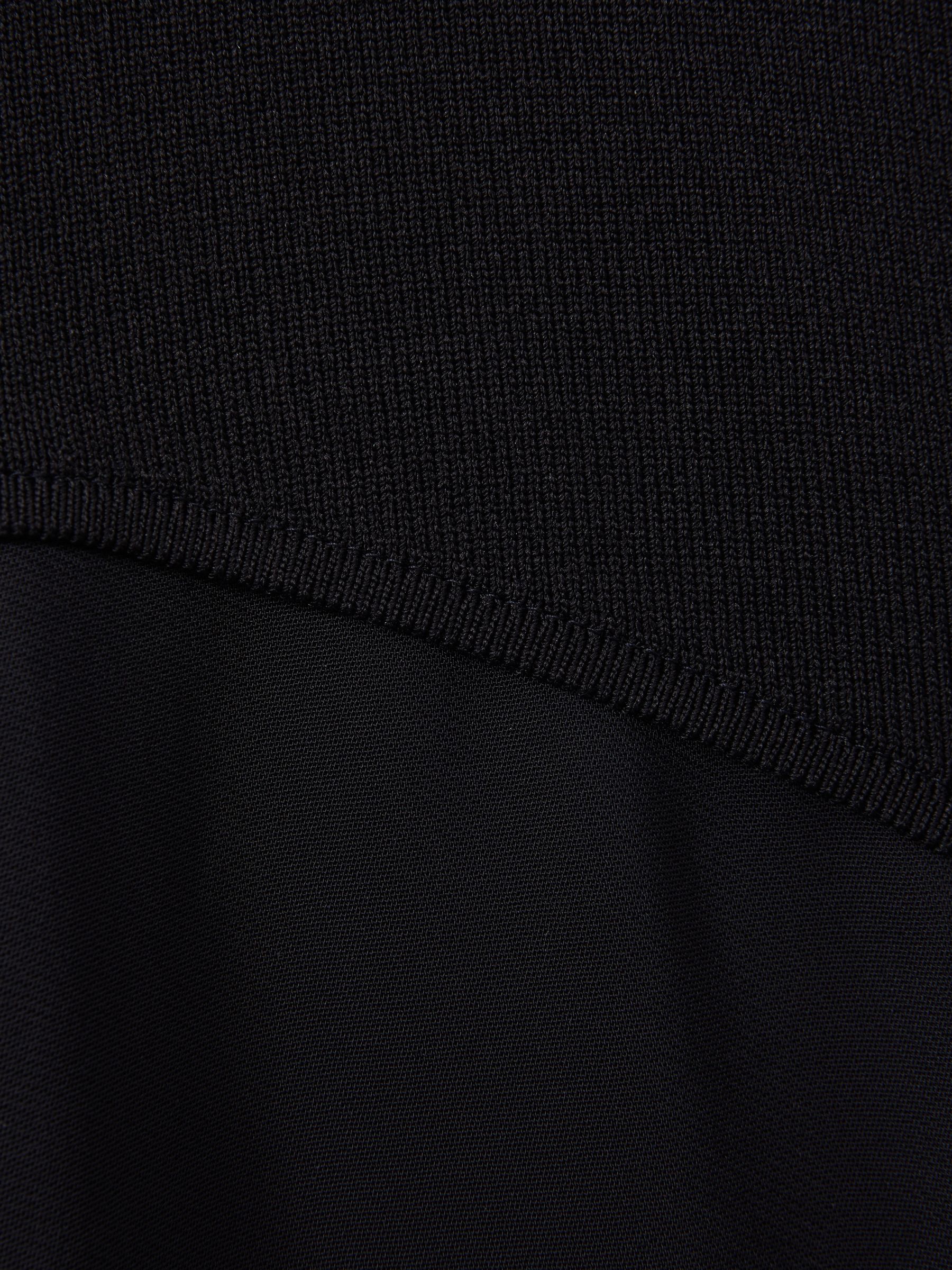 Hybrid Knit Midi Dress in Navy