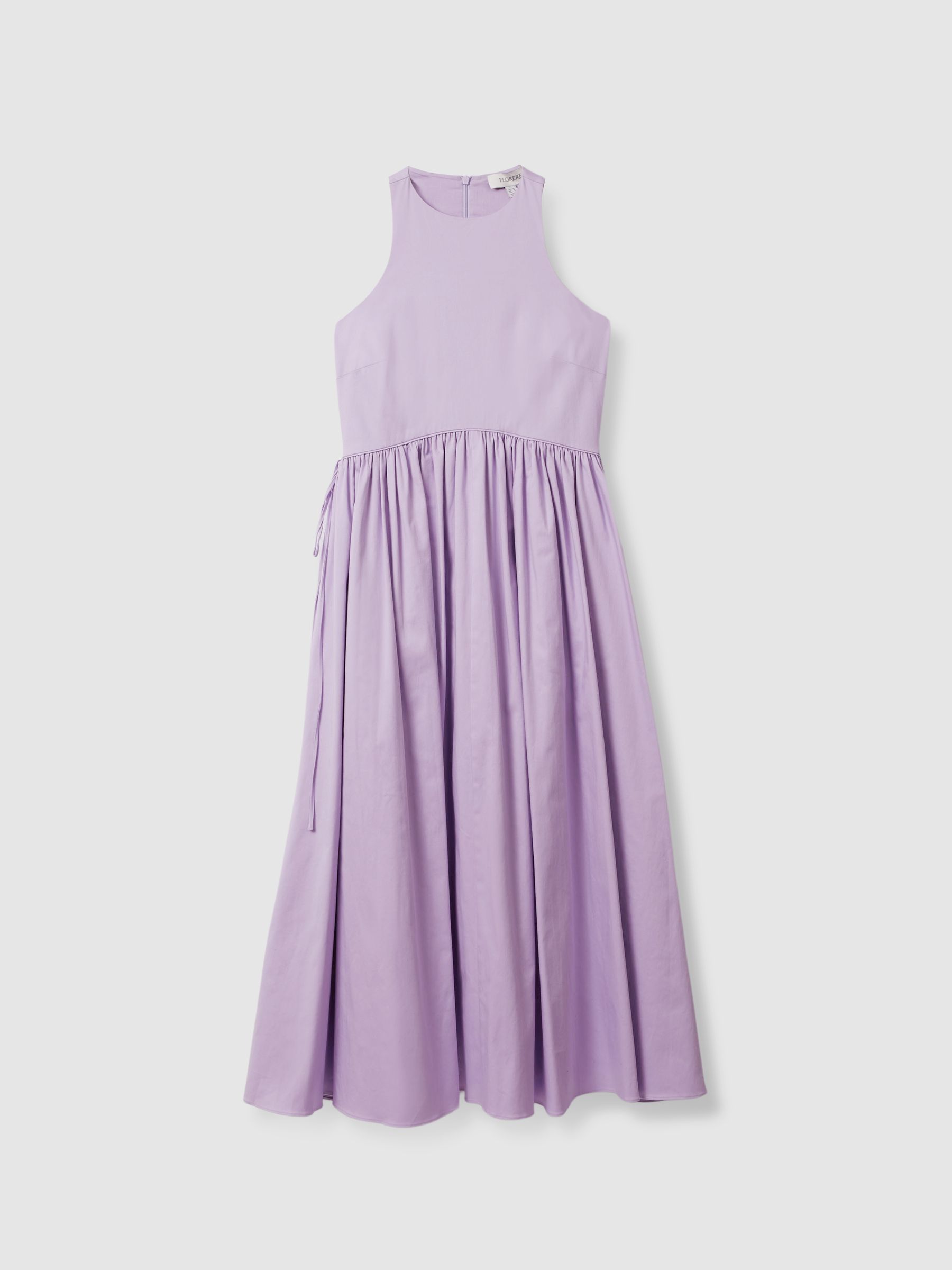 Florere Side Tie Midi Dress in Lilac