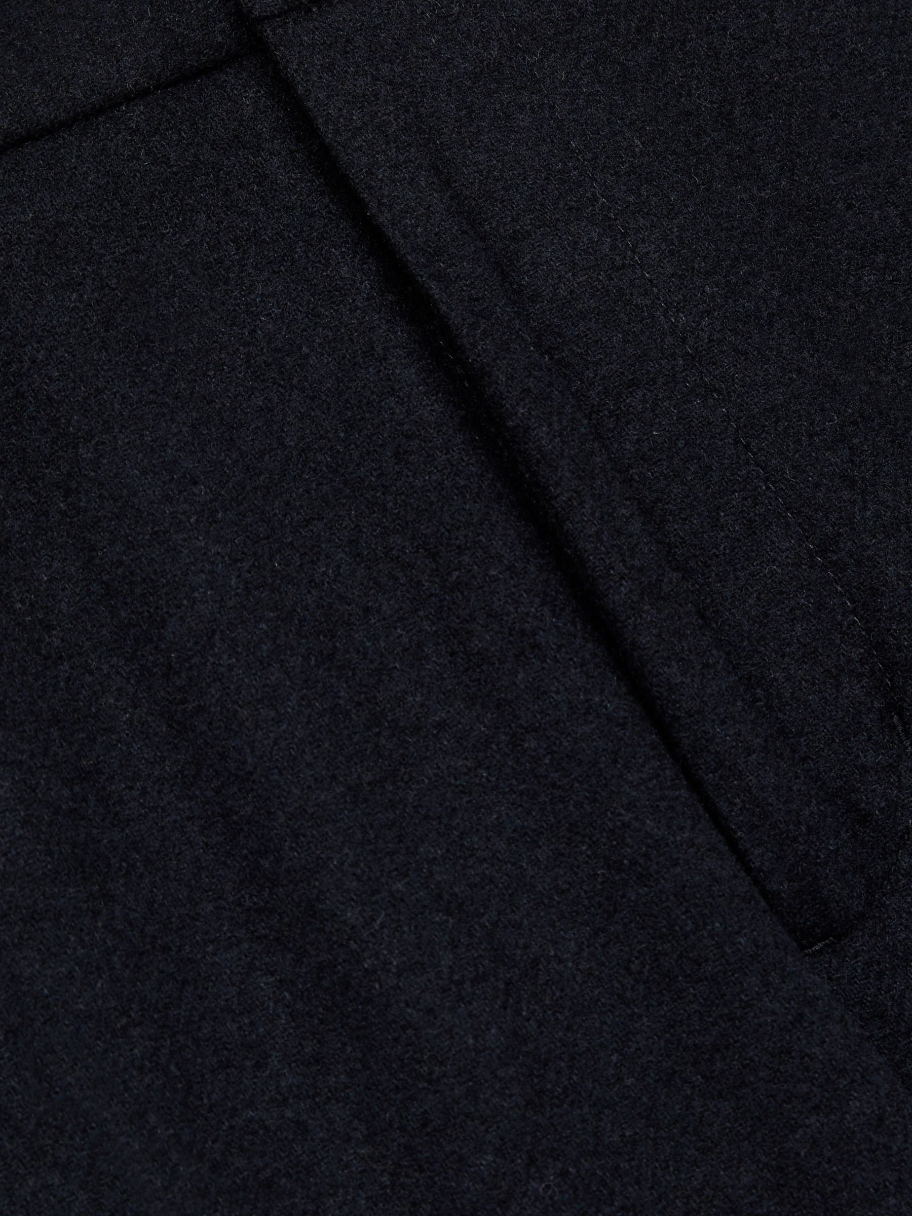 Les Deux Wool-Blend Cargo Suit Trousers in Navy Melange