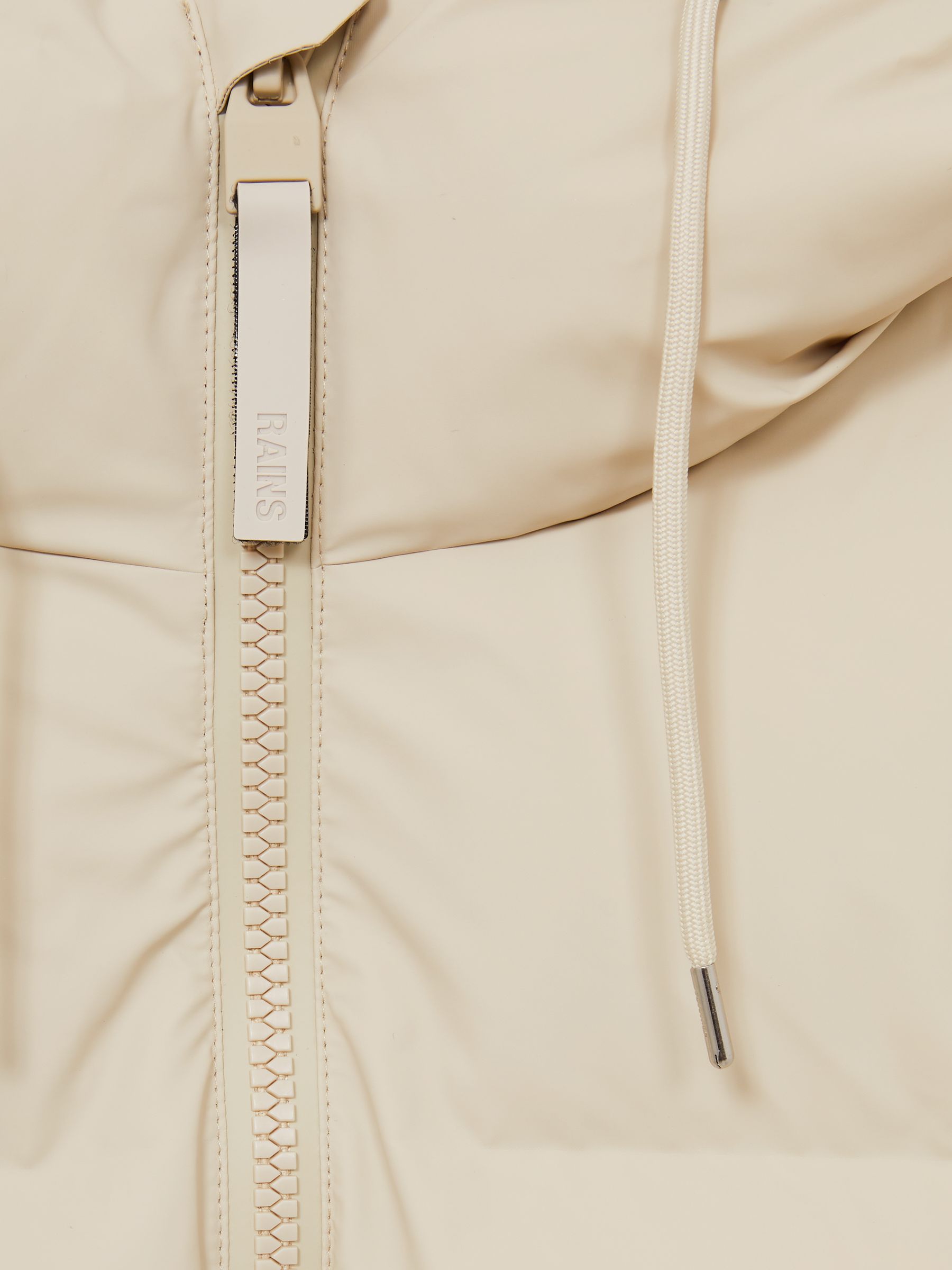 Rains Alta Short Puffer Jacket in Dark Stone