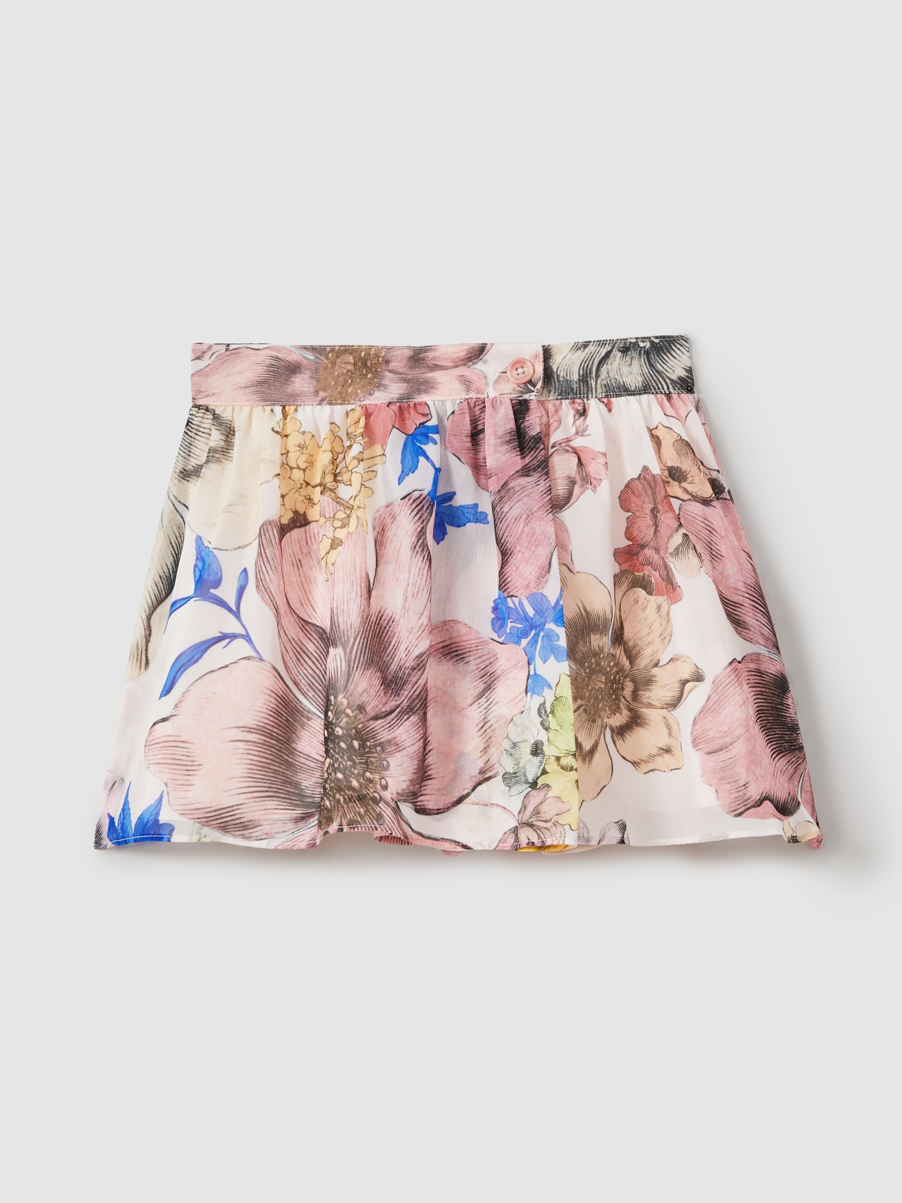 9-13 yrs Floral Print Skort Co-Ord in Pink Print