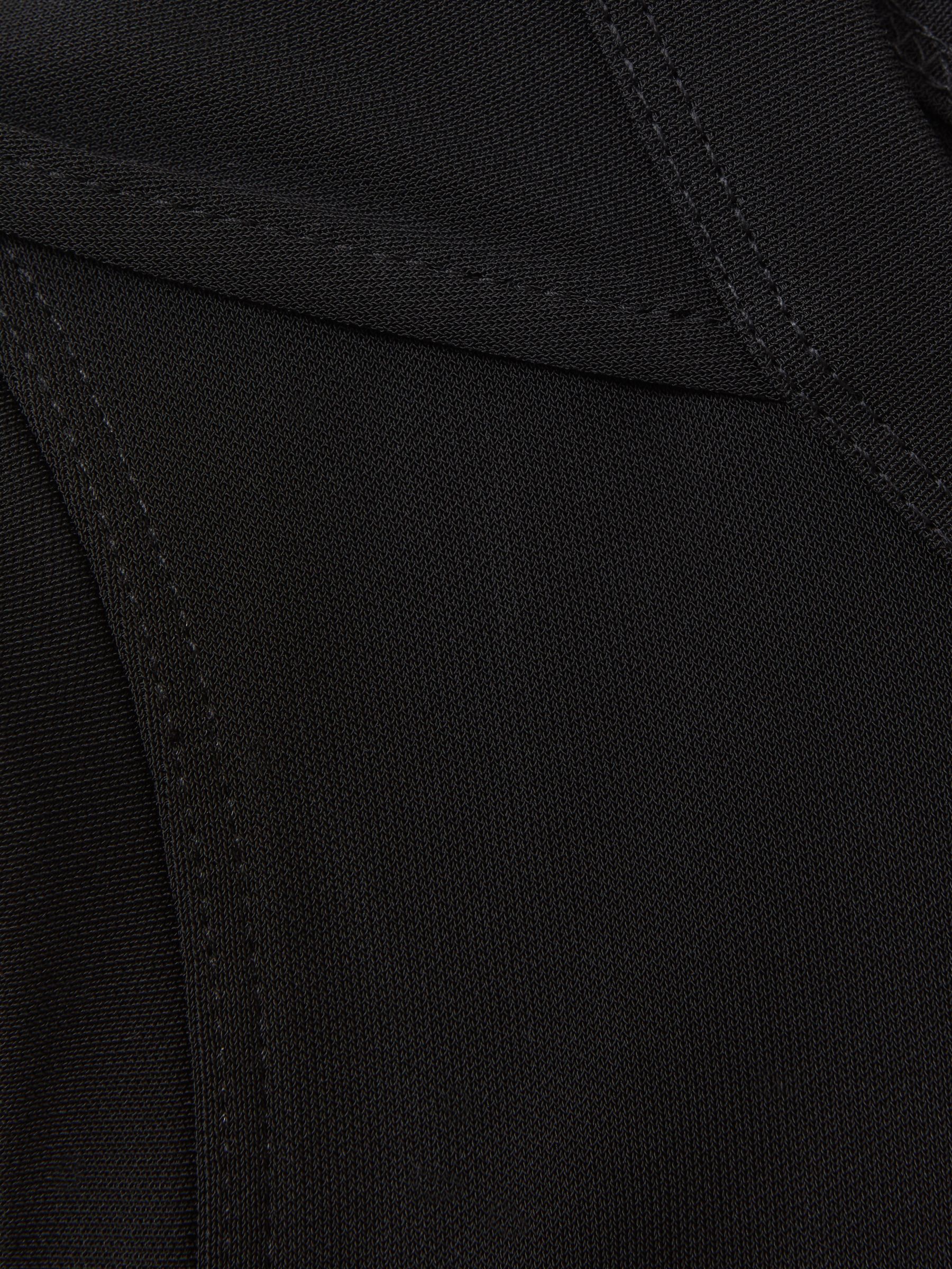 Draped Layered Top in Black