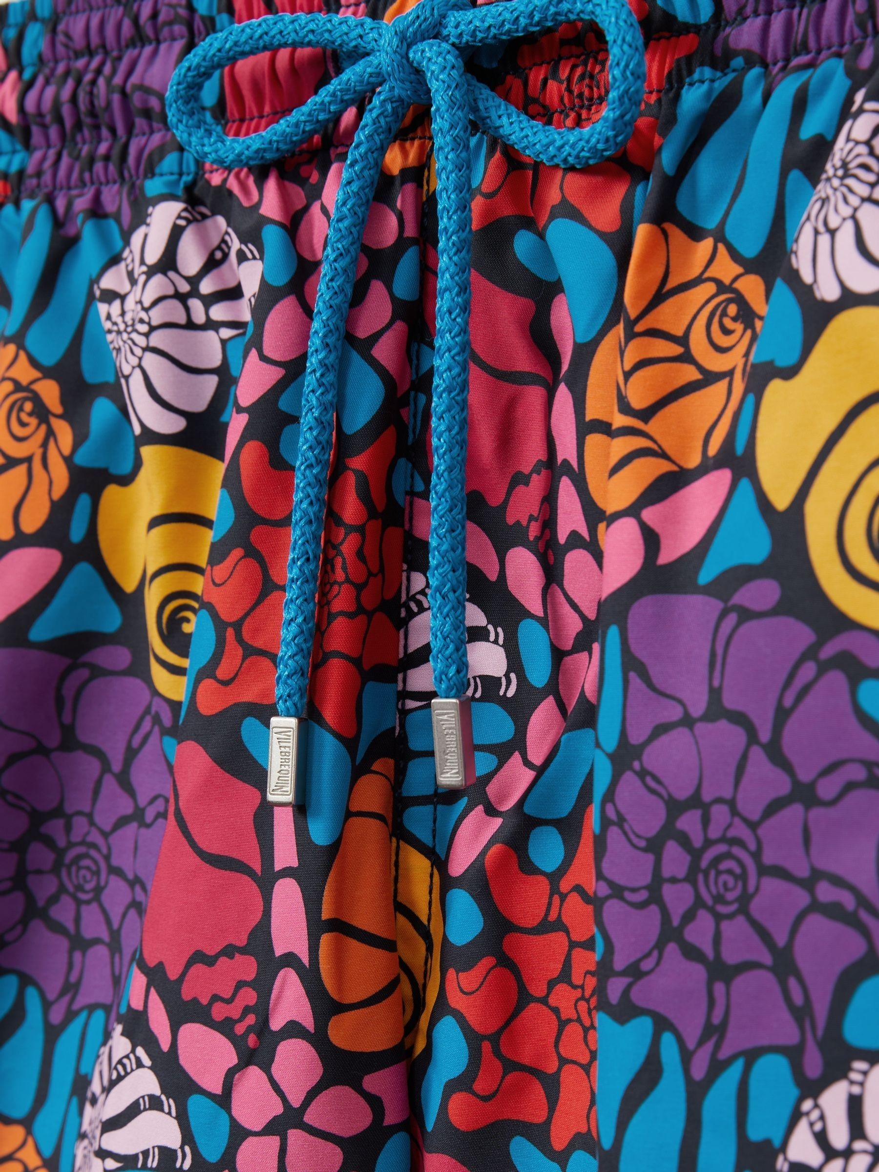 Vilebrequin Bleu Marine Shell Print Swim Shorts in Bleu Marine