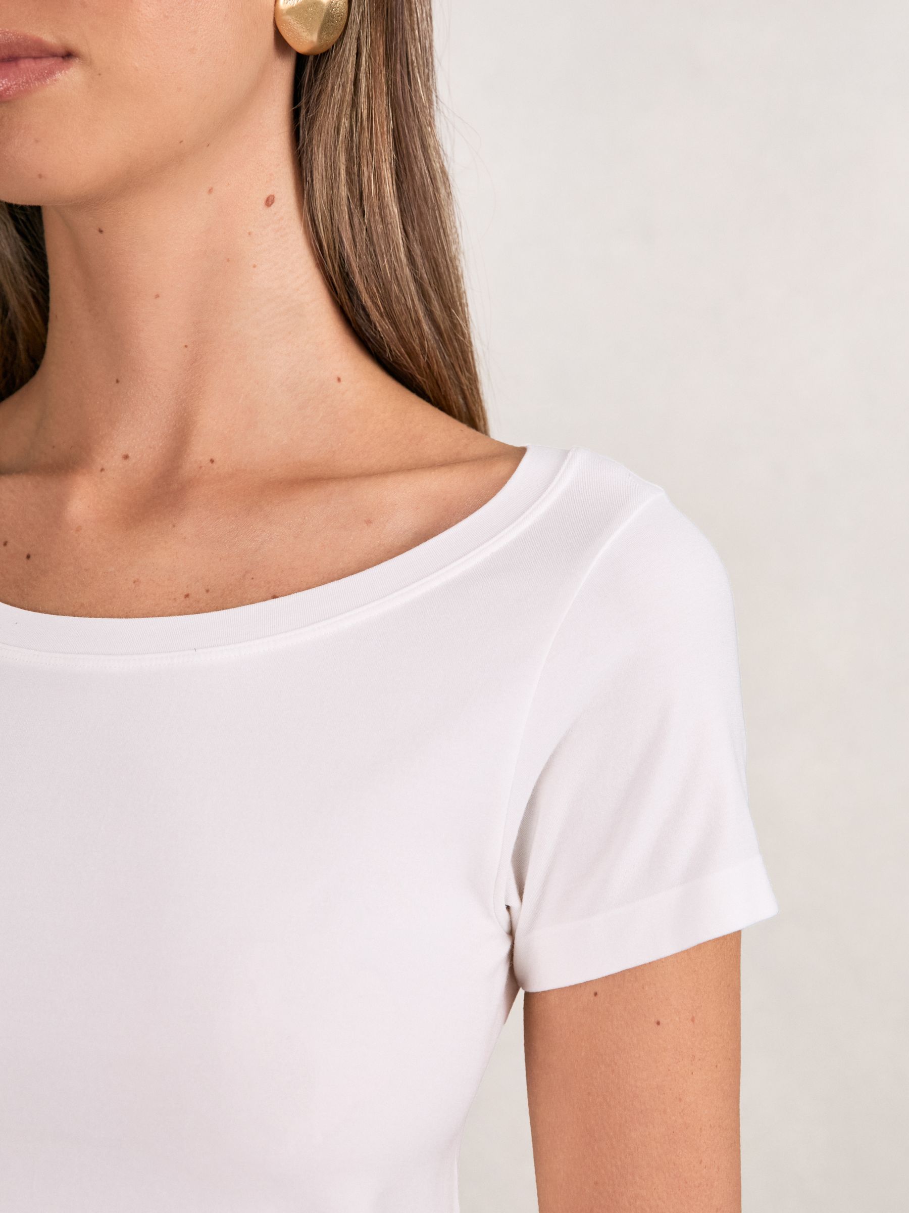 Short Sleeve T-Shirt in Cream