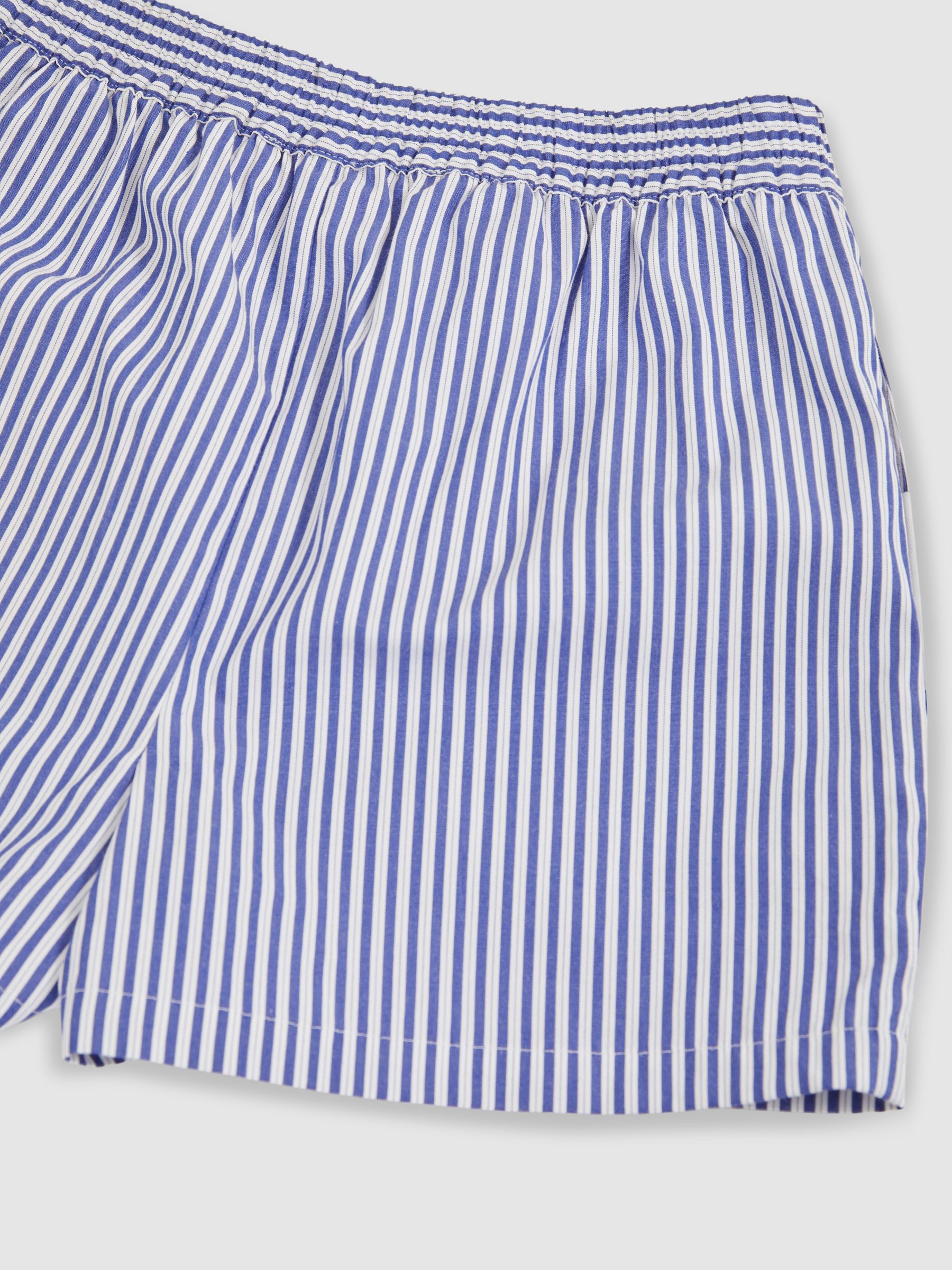 9-13 yrs McLaren F1 Team Cotton Stripe Shorts in Blue/White